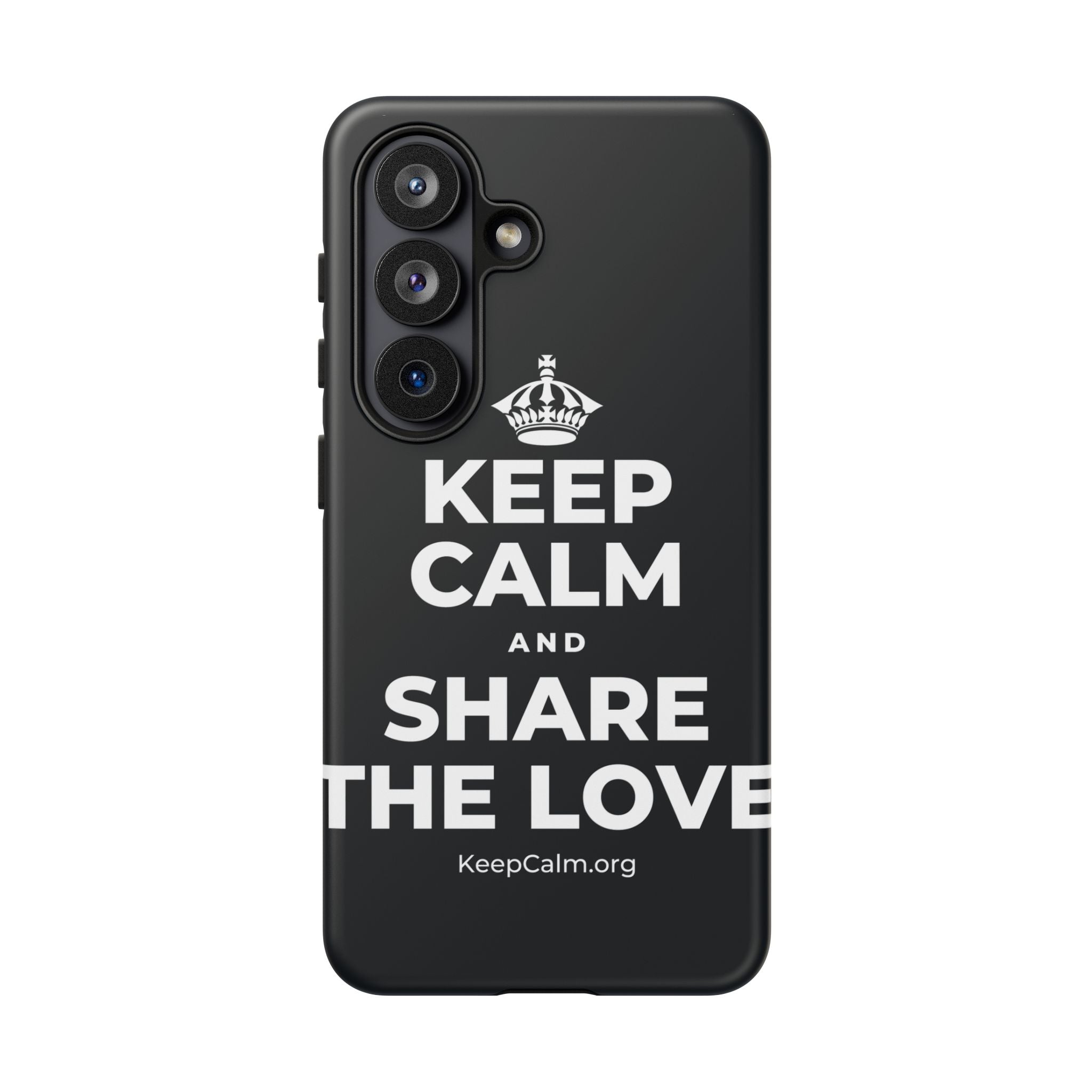 KEEP CALM AND SHARE THE LOVE Phone Case (Dark)
