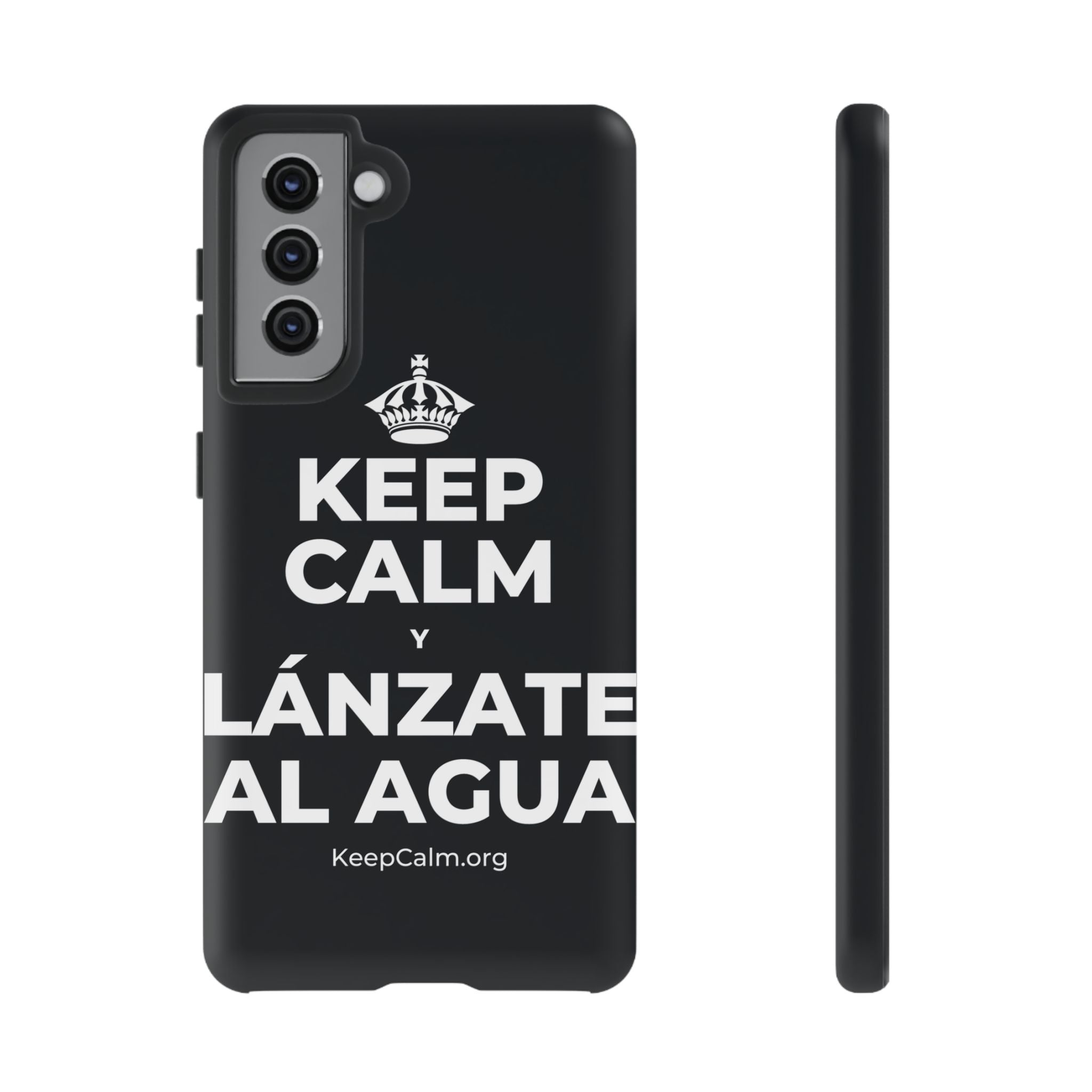 KEEP CALM Y LÁNZATE AL AGUA Phone Case (Dark)