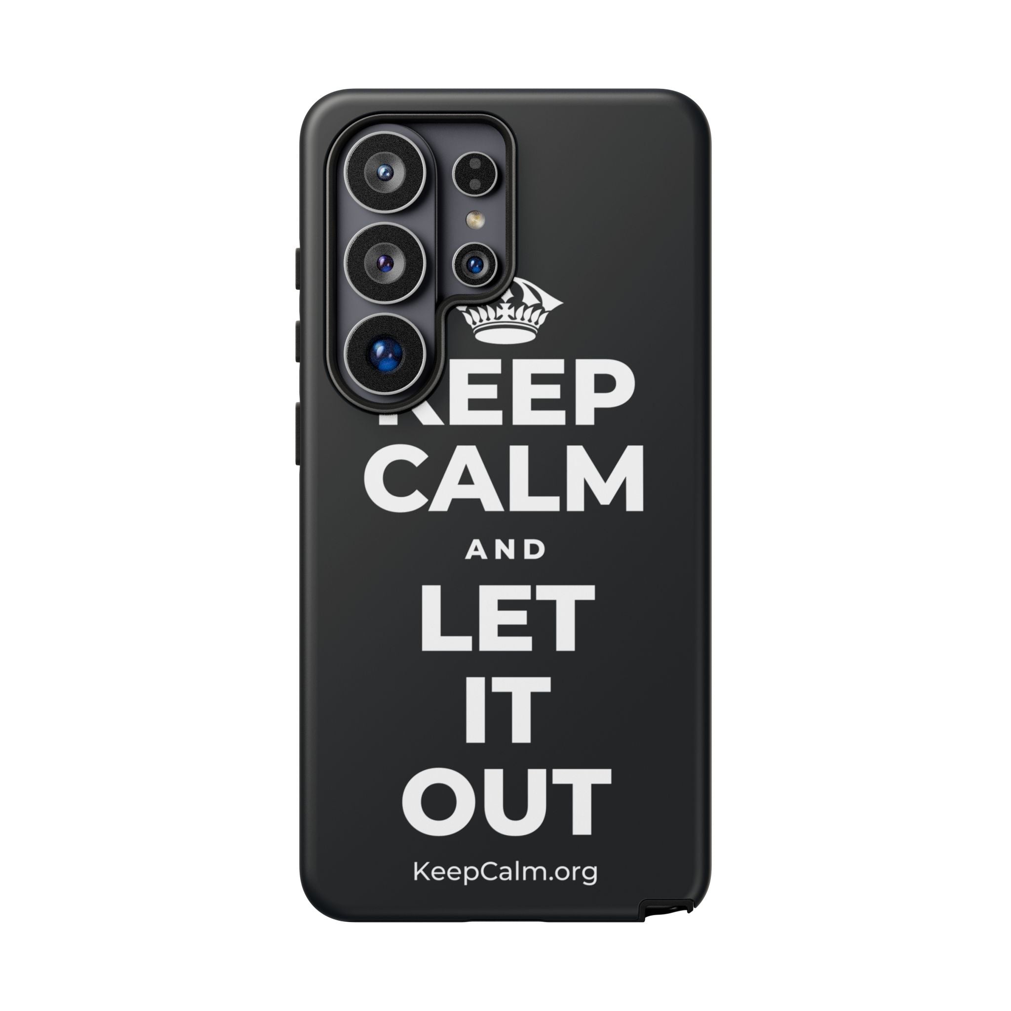 KEEP CALM AND LET IT OUT Phone Case (Dark)