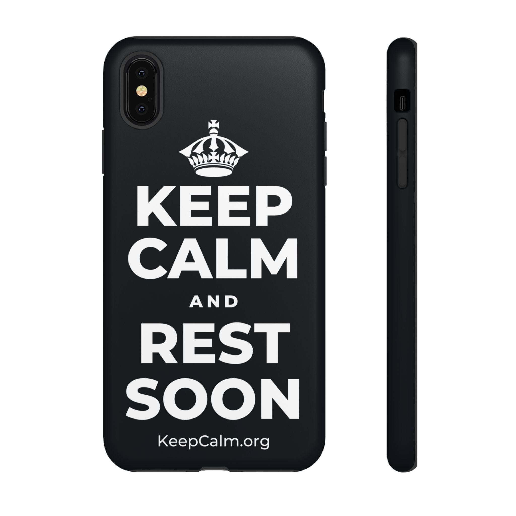 KEEP CALM AND REST SOON Phone Case (Dark)