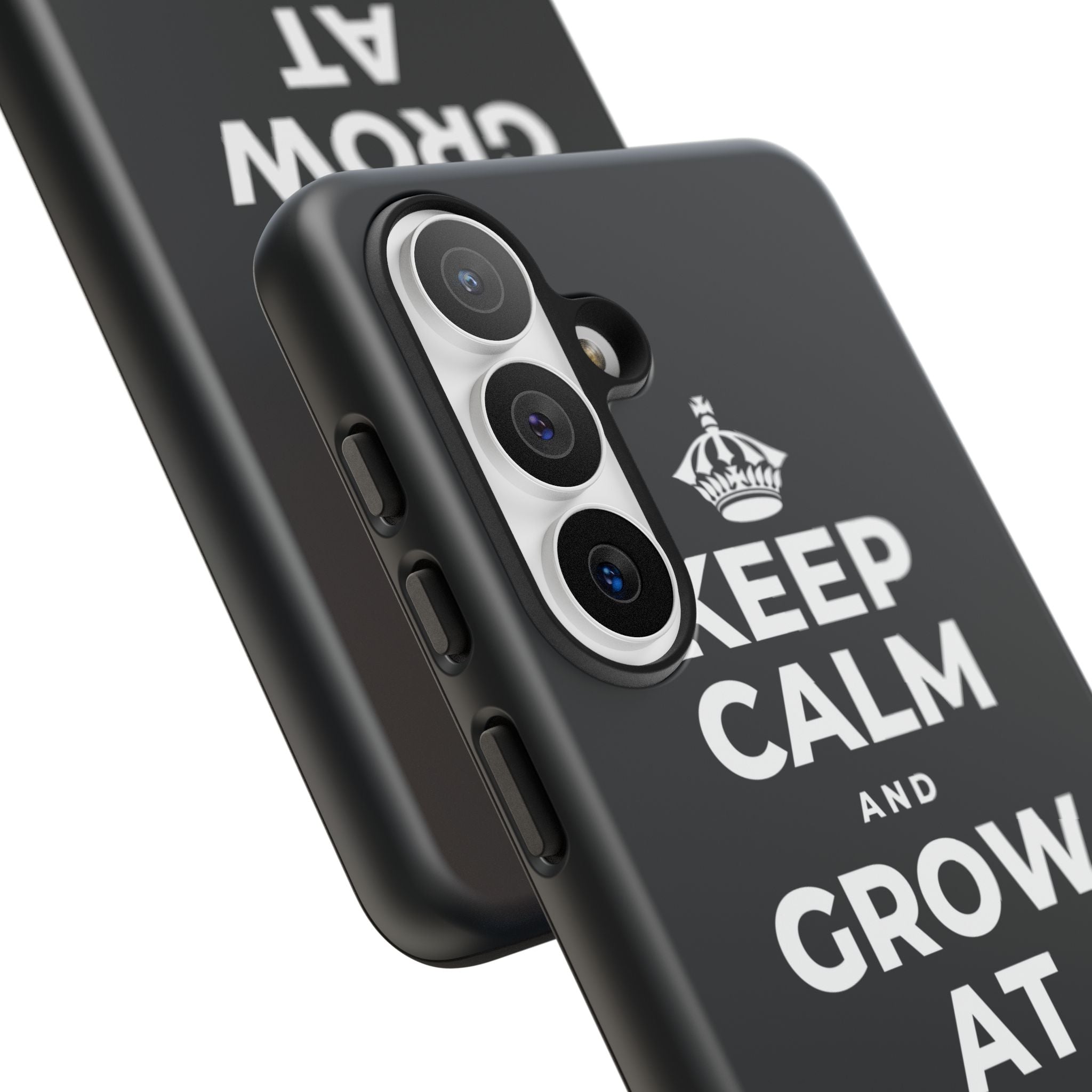 KEEP CALM AND GROW AT YOUR OWN PACE Phone Case (Dark)