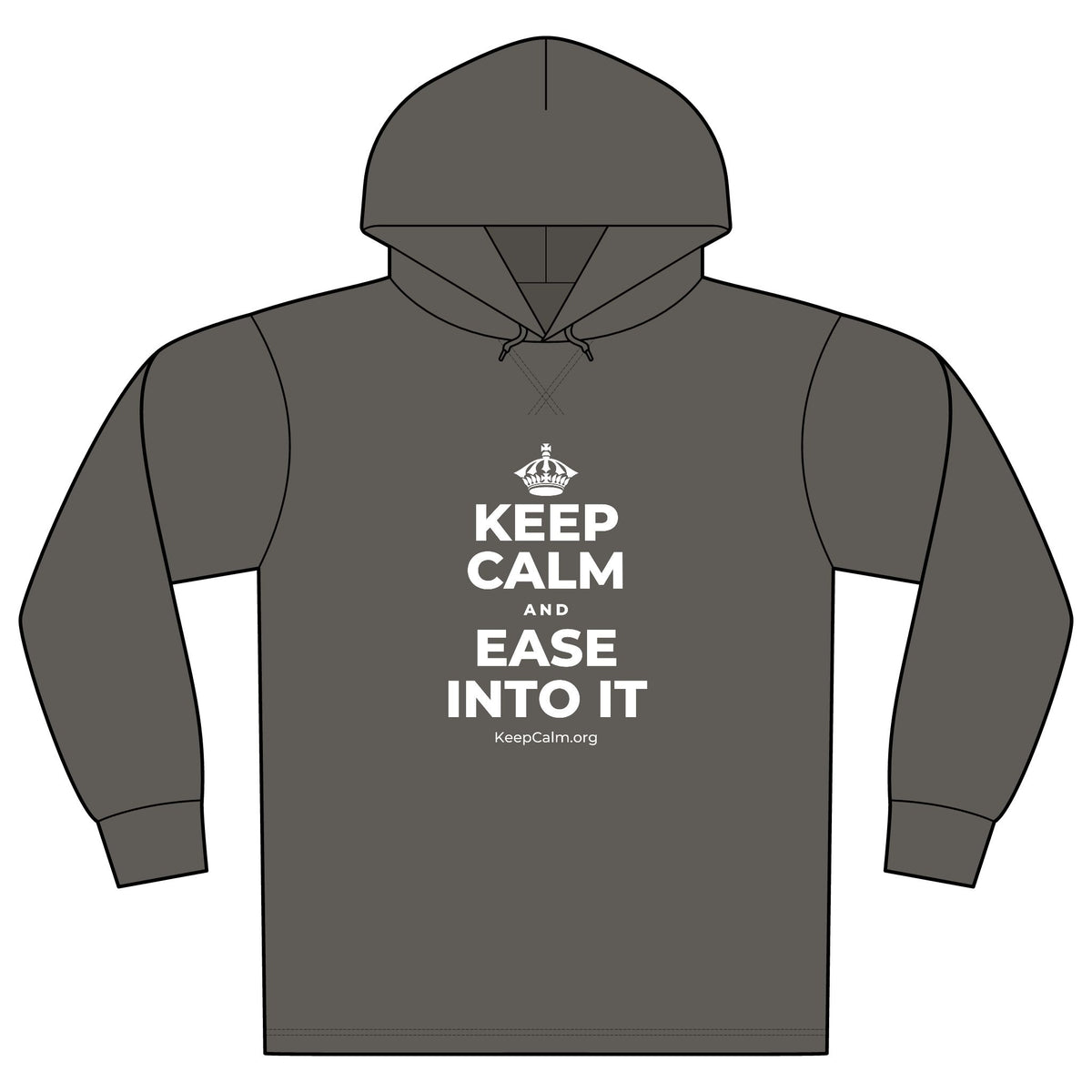KEEP CALM AND EASE INTO IT Organic Hoodie Tee