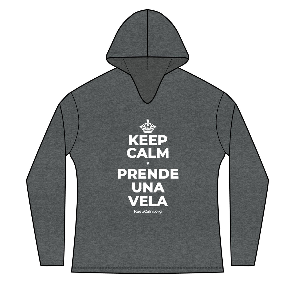 KEEP CALM Y PRENDE UNA VELA Women's Long Sleeve Hoodie