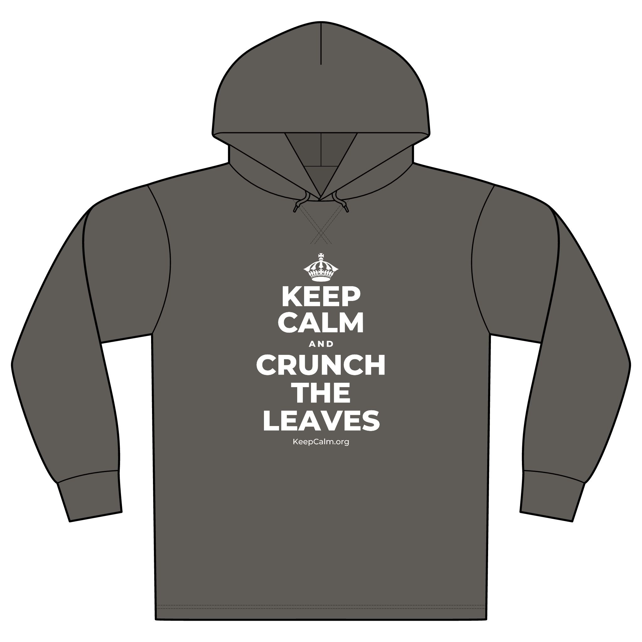KEEP CALM AND CRUNCH THE LEAVES Organic Hoodie Tee