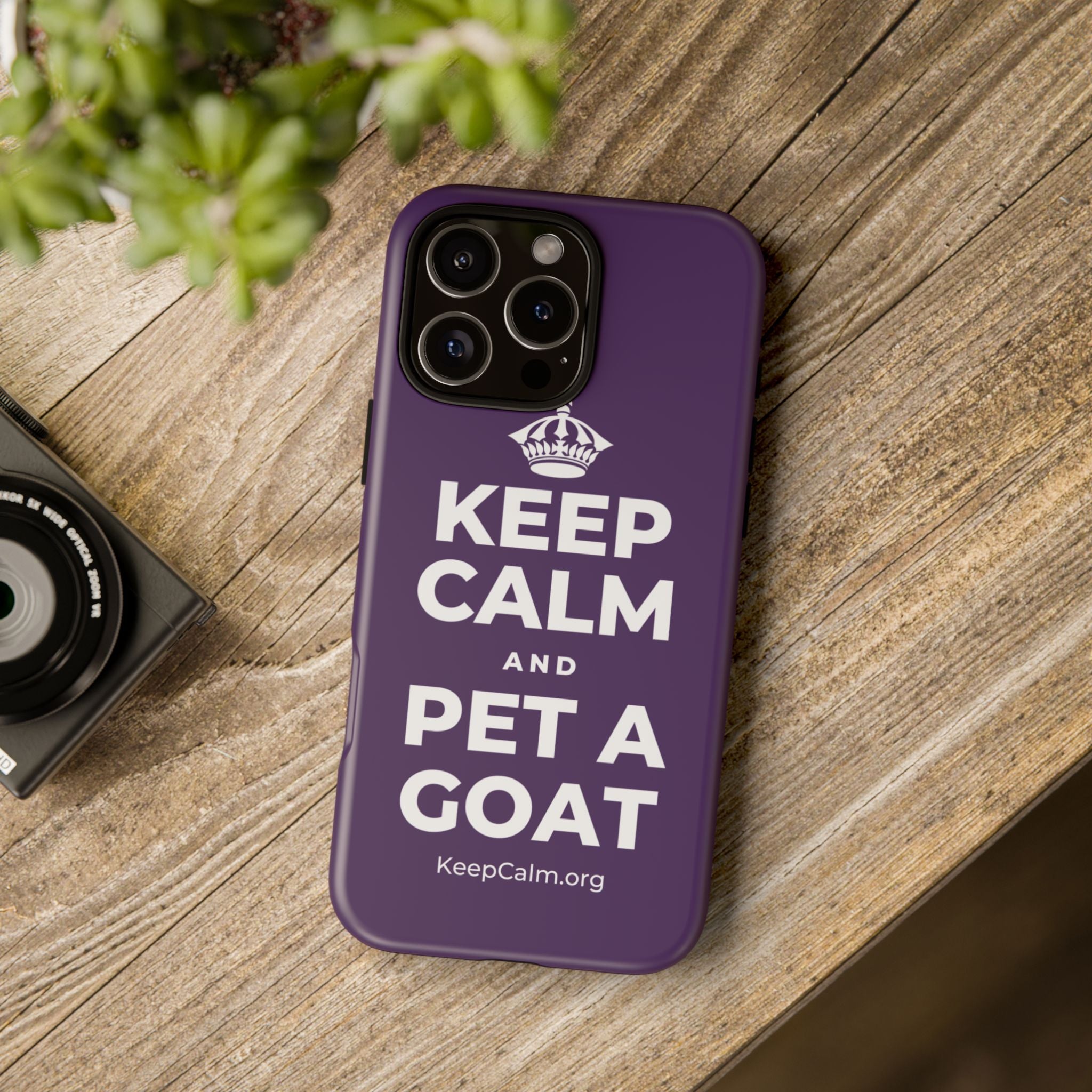 KEEP CALM AND PET A GOAT Phone Case