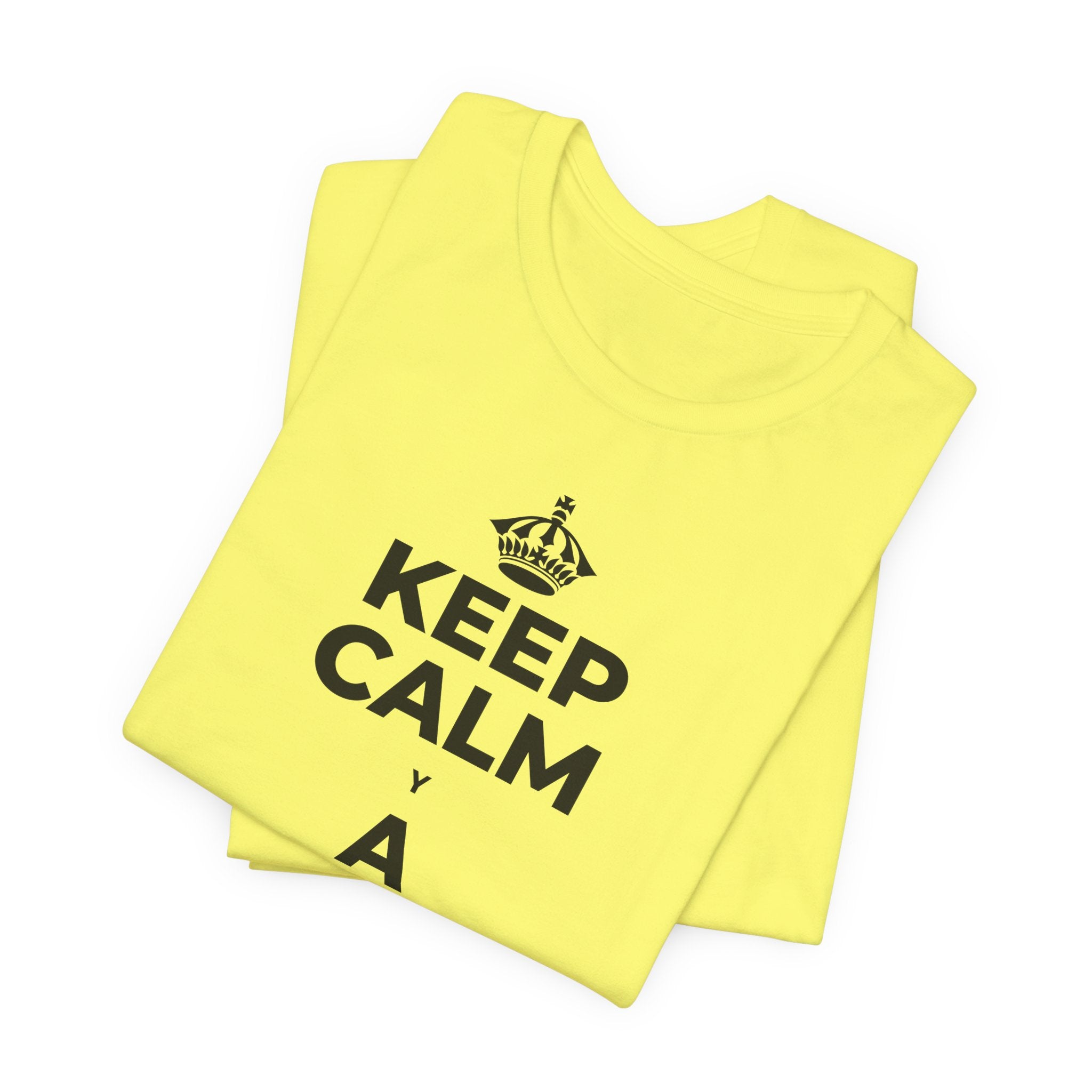 KEEP CALM Y A SORBOS, NO DE GOLPE T-Shirt (Soft Cream–Heather Mauve)