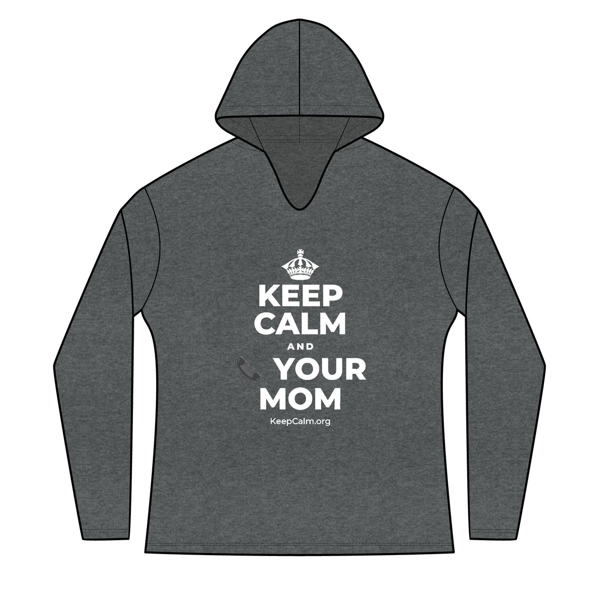 KEEP CALM AND 📞 YOUR MOM Women's Long Sleeve Hoodie