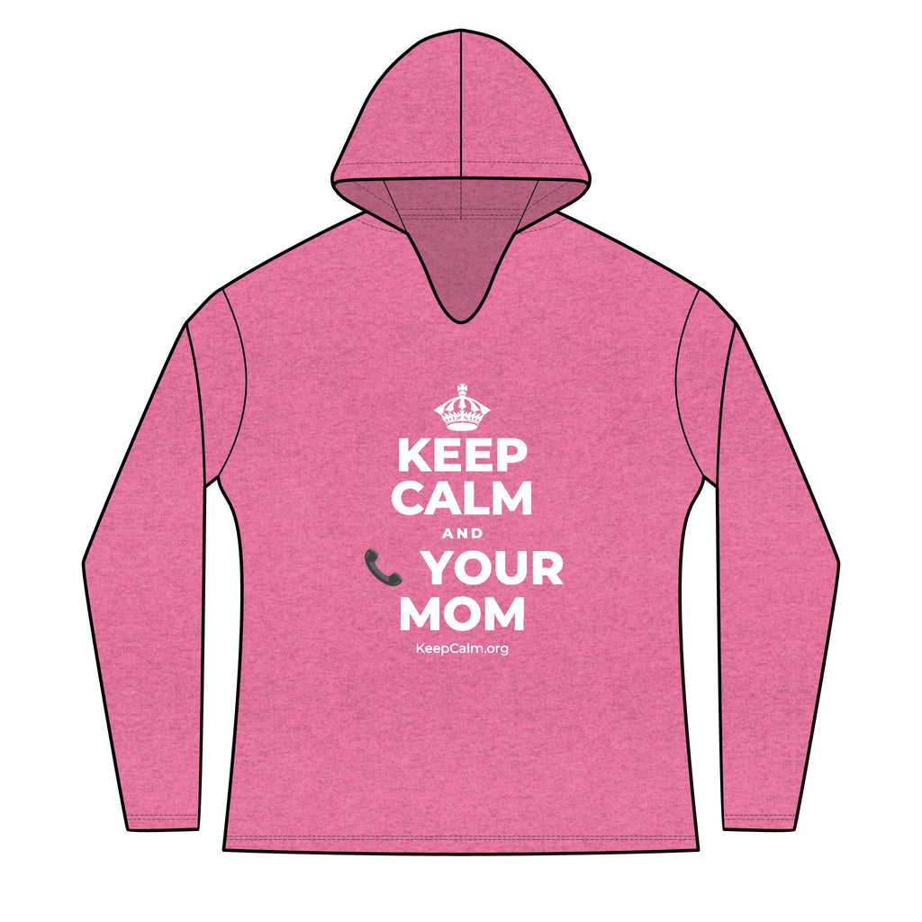 KEEP CALM AND 📞 YOUR MOM Women's Long Sleeve Hoodie