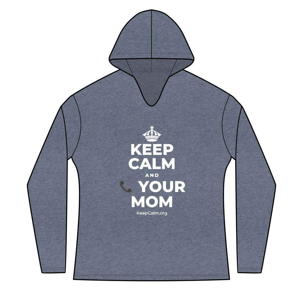 KEEP CALM AND 📞 YOUR MOM Women's Long Sleeve Hoodie