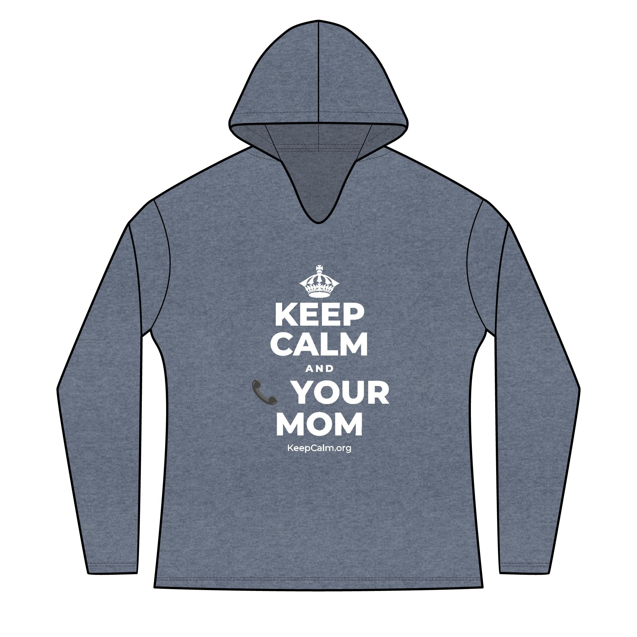 KEEP CALM AND 📞 YOUR MOM Women's Long Sleeve Hoodie