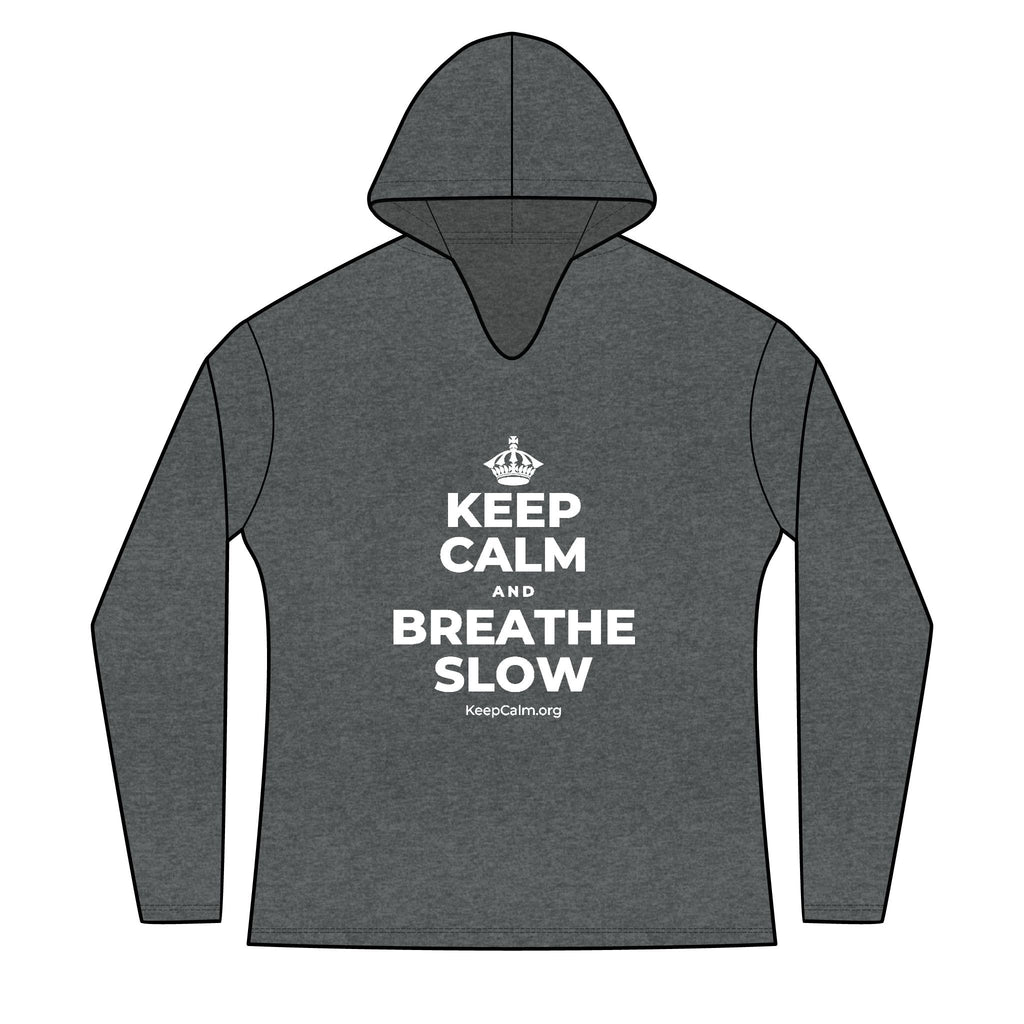 KEEP CALM AND BREATHE SLOW Women's Long Sleeve Hoodie
