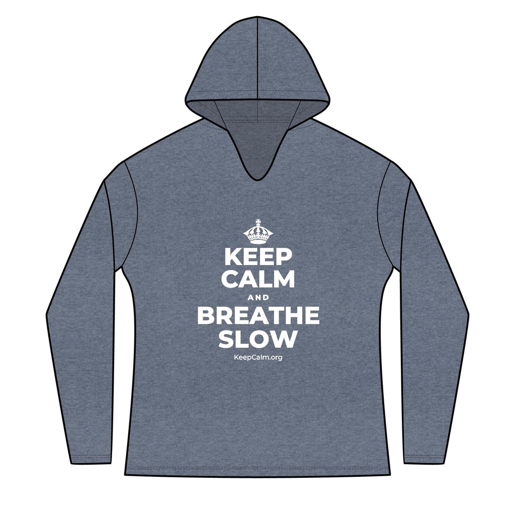 KEEP CALM AND BREATHE SLOW Women's Long Sleeve Hoodie