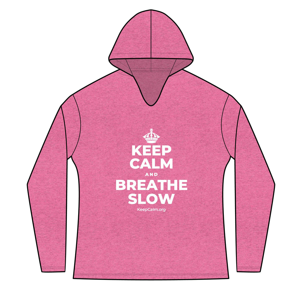 KEEP CALM AND BREATHE SLOW Women's Long Sleeve Hoodie