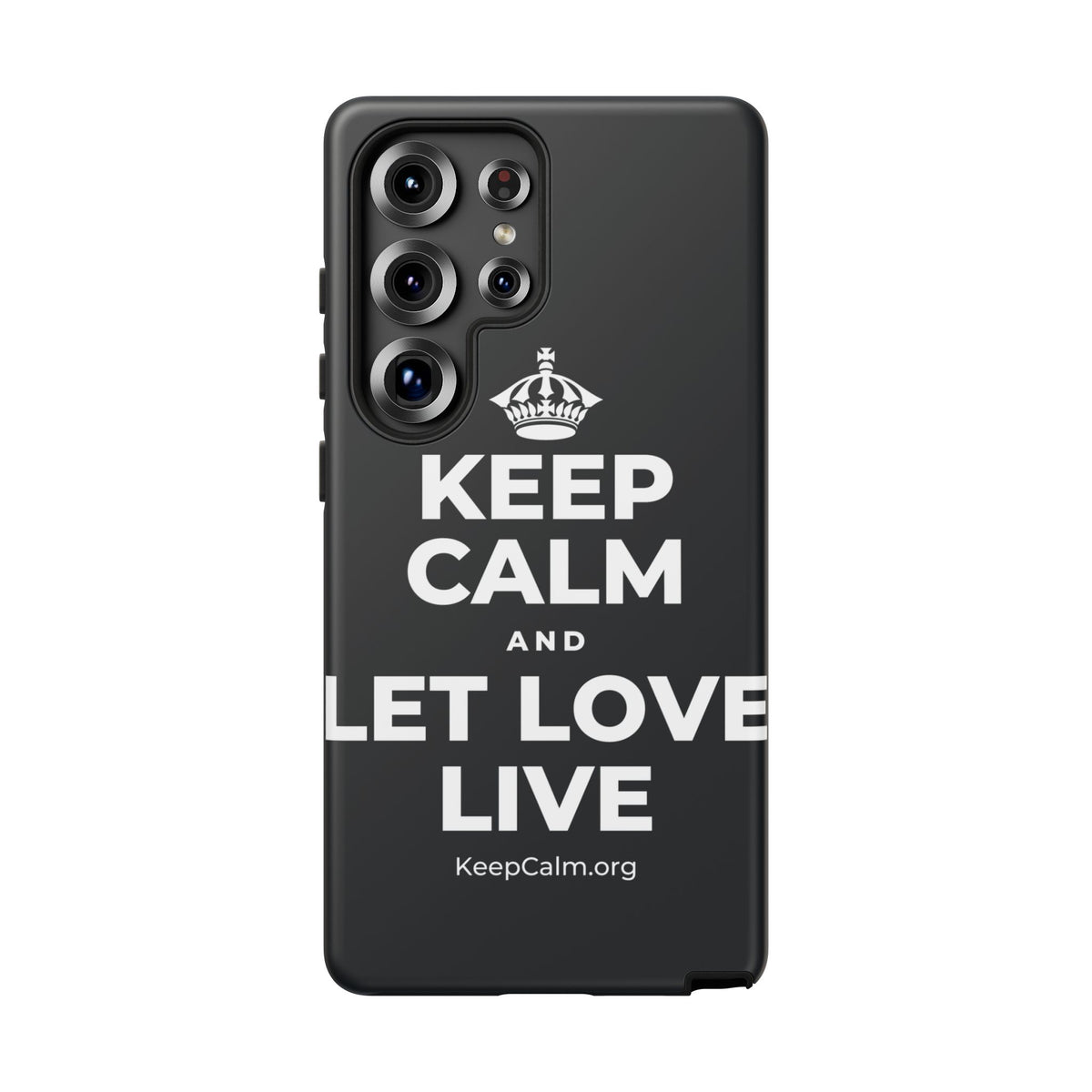 KEEP CALM AND LET LOVE LIVE Phone Case (Dark)