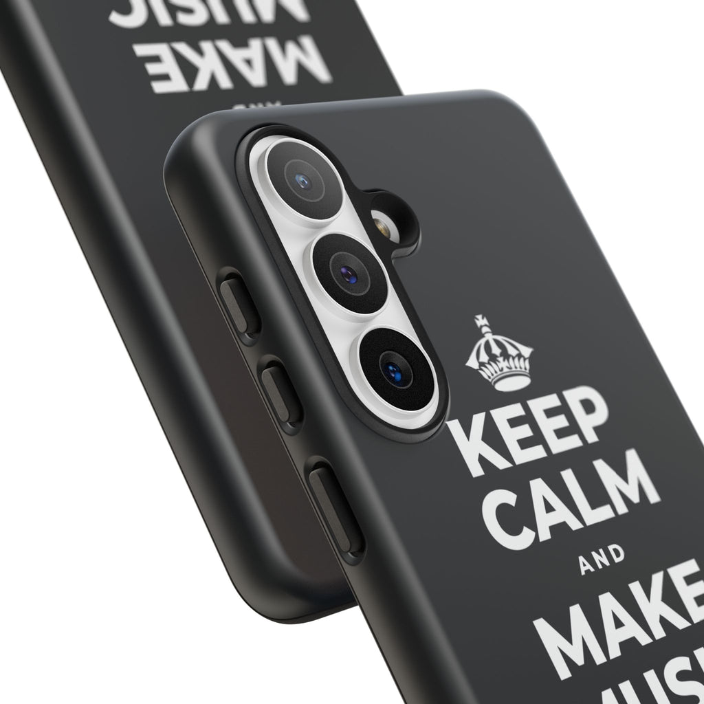 KEEP CALM AND MAKE MUSIC THAT HEALS Phone Case (Dark)