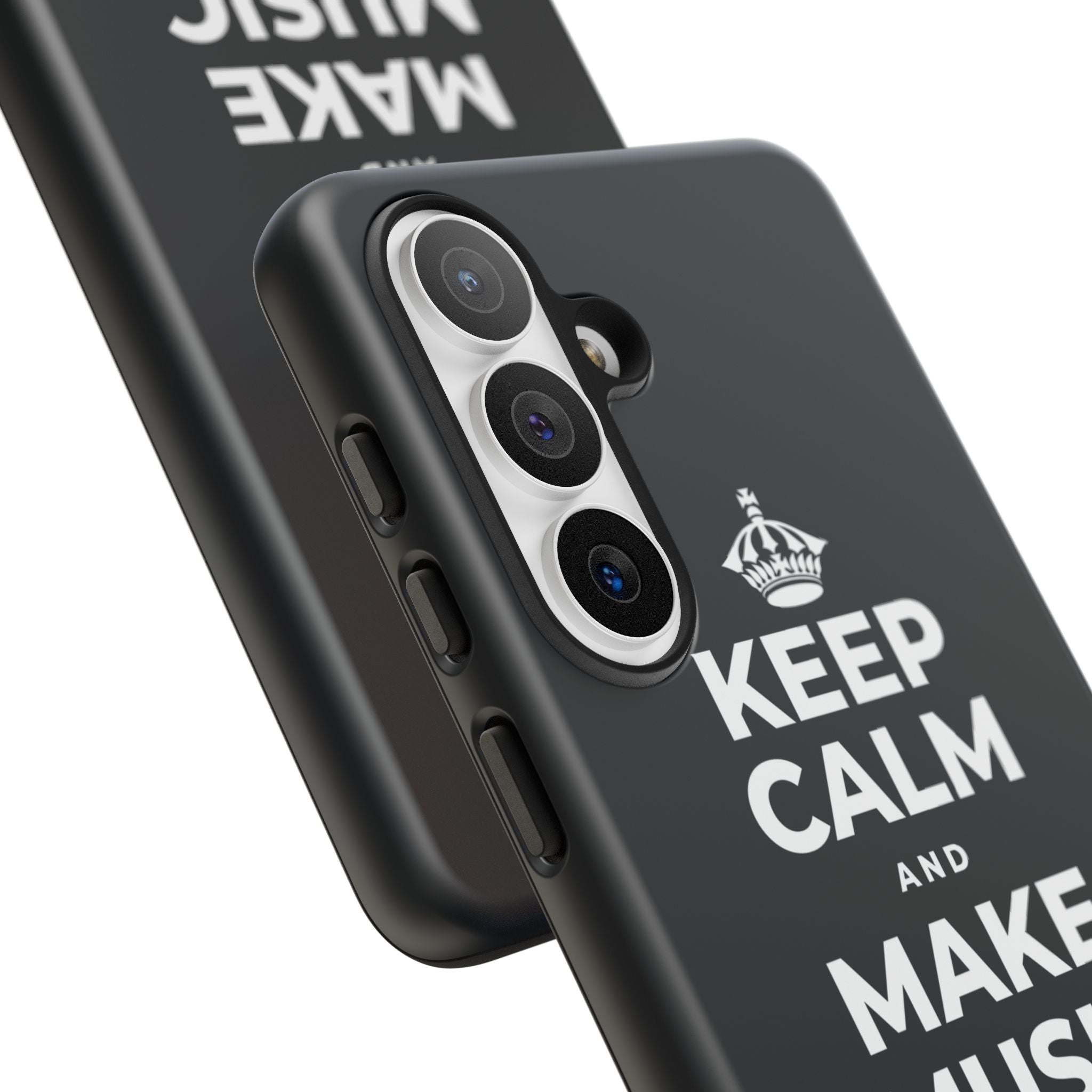 KEEP CALM AND MAKE MUSIC THAT HEALS Phone Case (Dark)