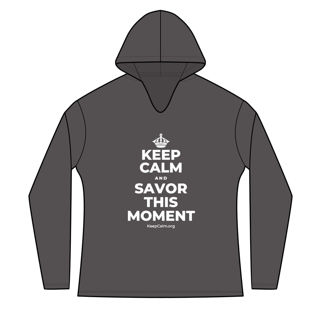 KEEP CALM AND SAVOR THIS MOMENT Women's Long Sleeve Hoodie