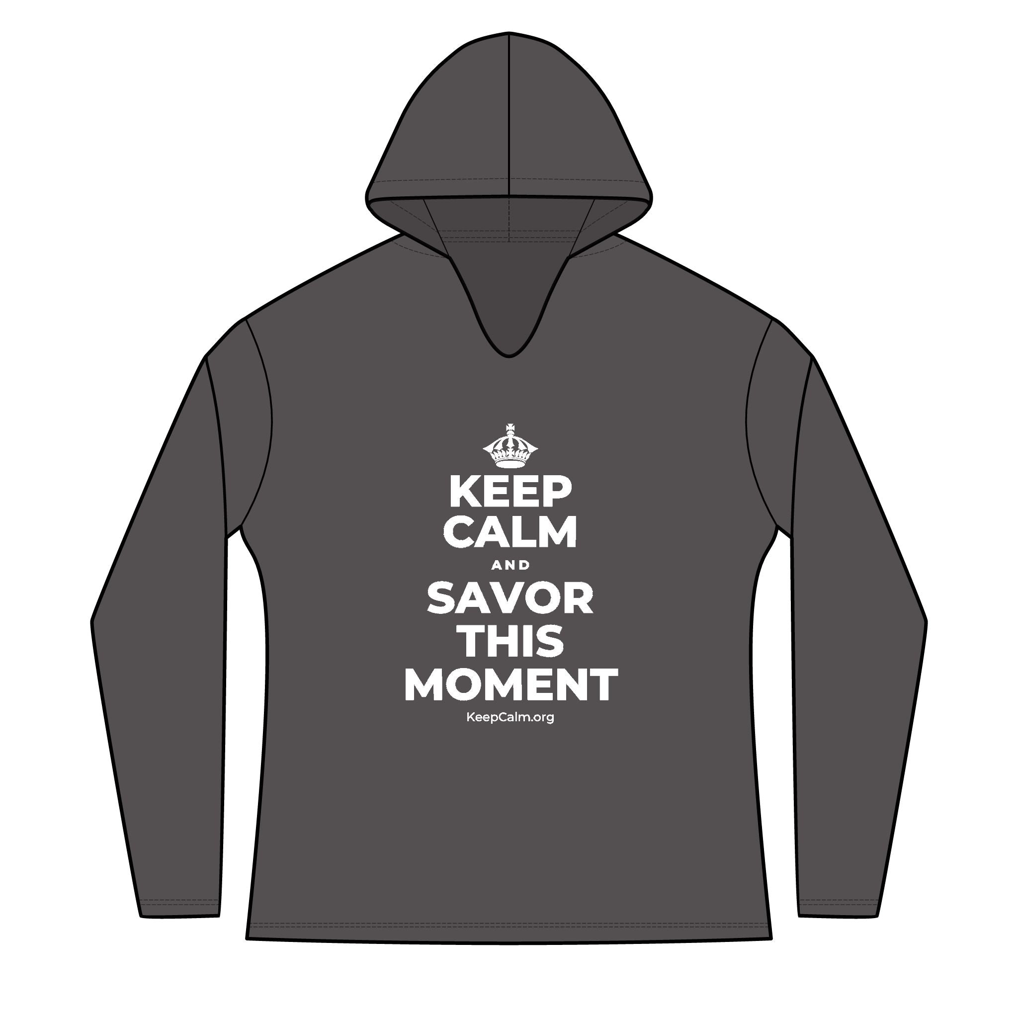 KEEP CALM AND SAVOR THIS MOMENT Women's Long Sleeve Hoodie