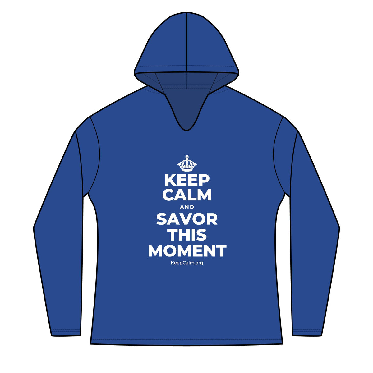 KEEP CALM AND SAVOR THIS MOMENT Women's Long Sleeve Hoodie