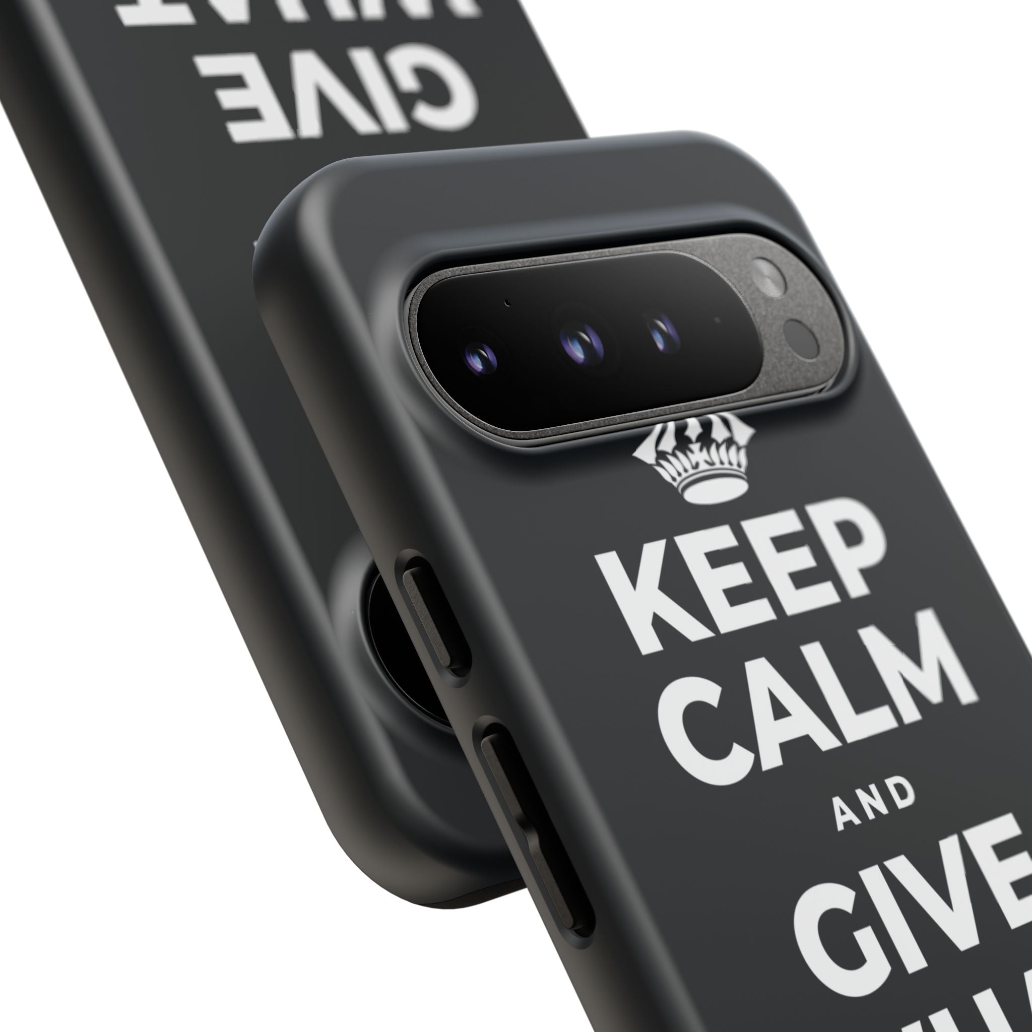 KEEP CALM AND GIVE WHAT YOU CAN Phone Case (Dark)