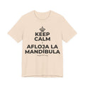 KEEP CALM Y AFLOJA LA MANDÍBULA T-Shirt (Soft Cream–Heather Mauve)