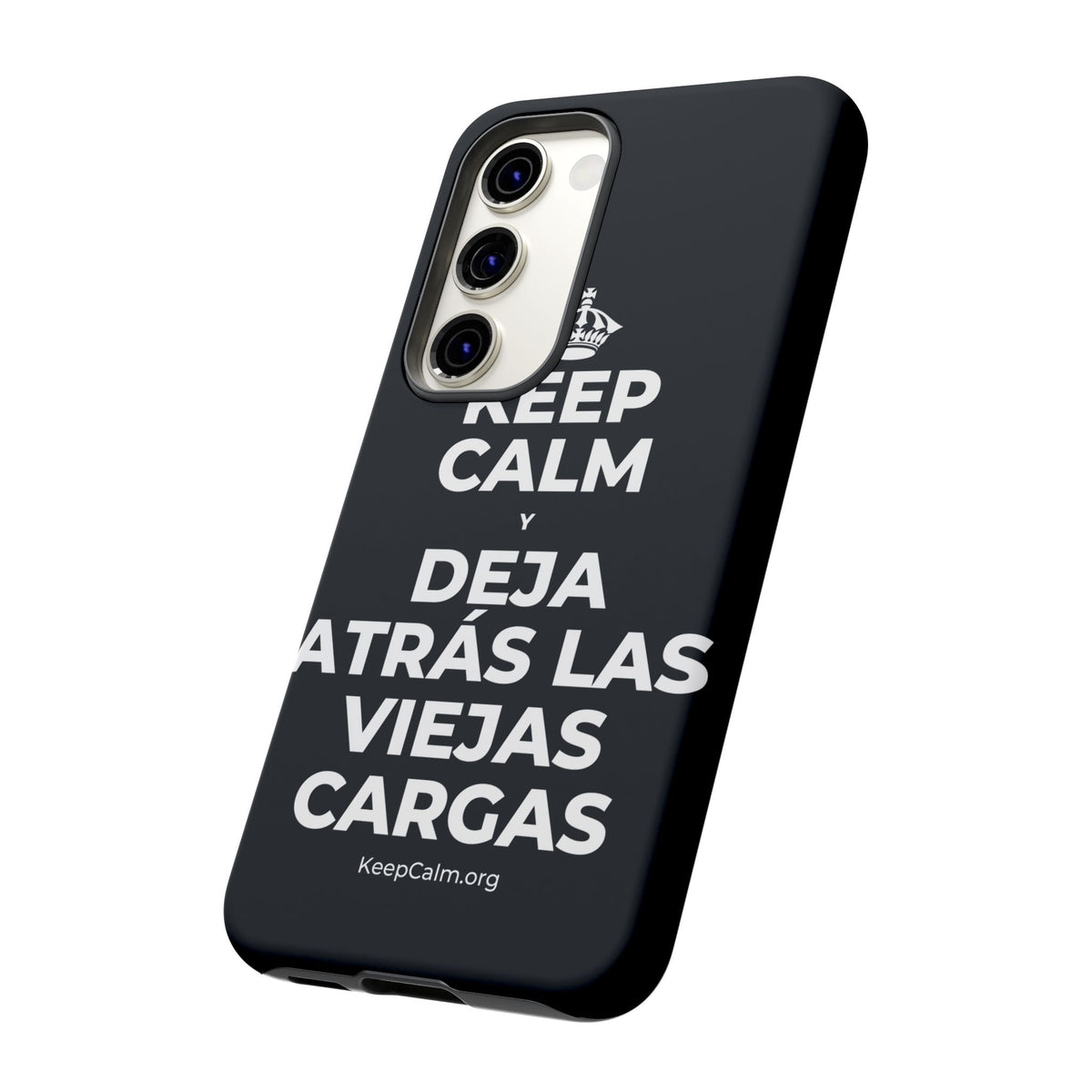 KEEP CALM Y DEJA ATRÁS LAS VIEJAS CARGAS Phone Case (Dark)