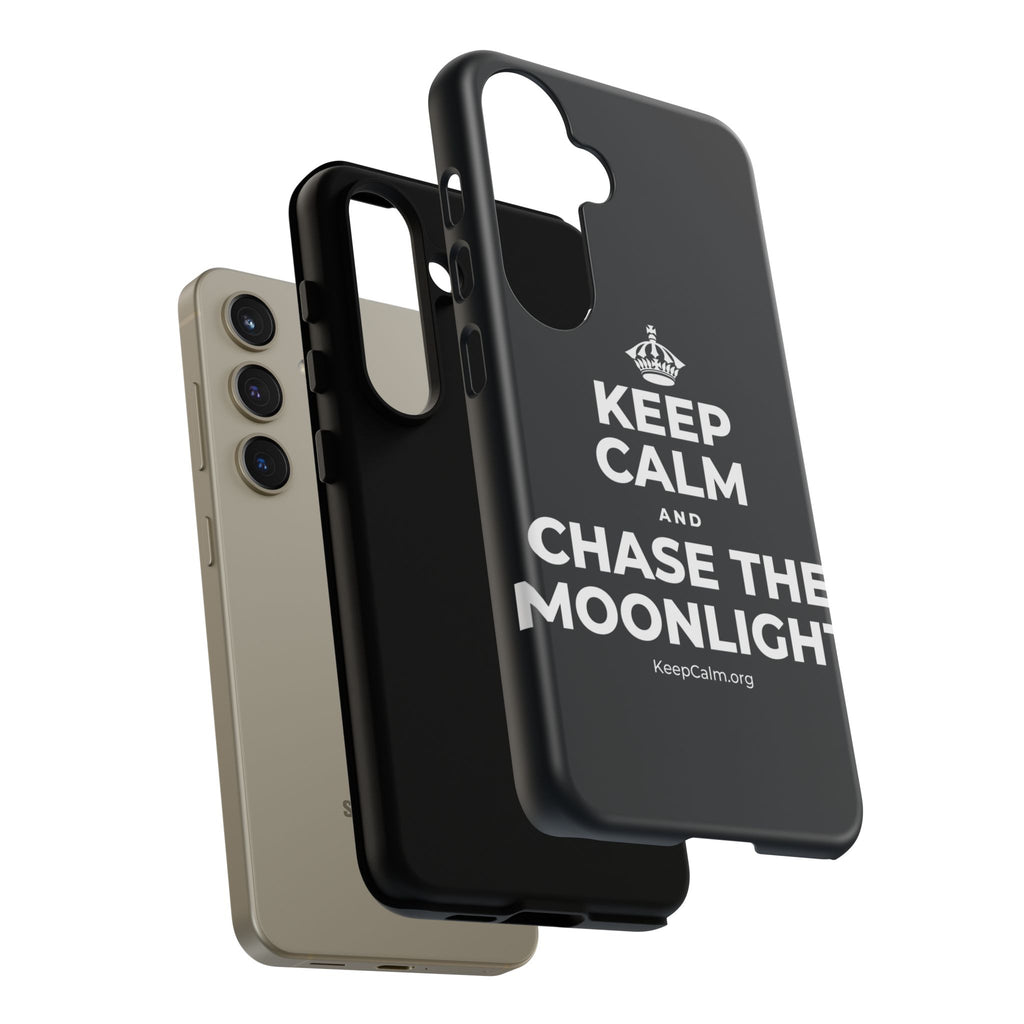 KEEP CALM AND CHASE THE MOONLIGHT Phone Case (Dark)
