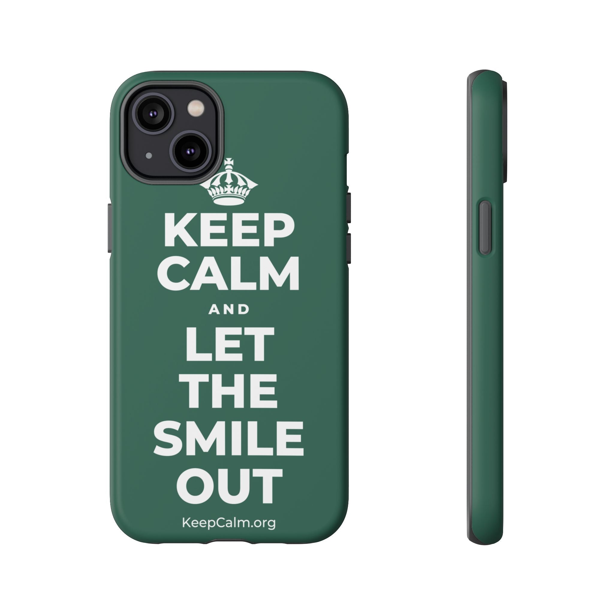 KEEP CALM AND LET THE SMILE OUT Phone Case