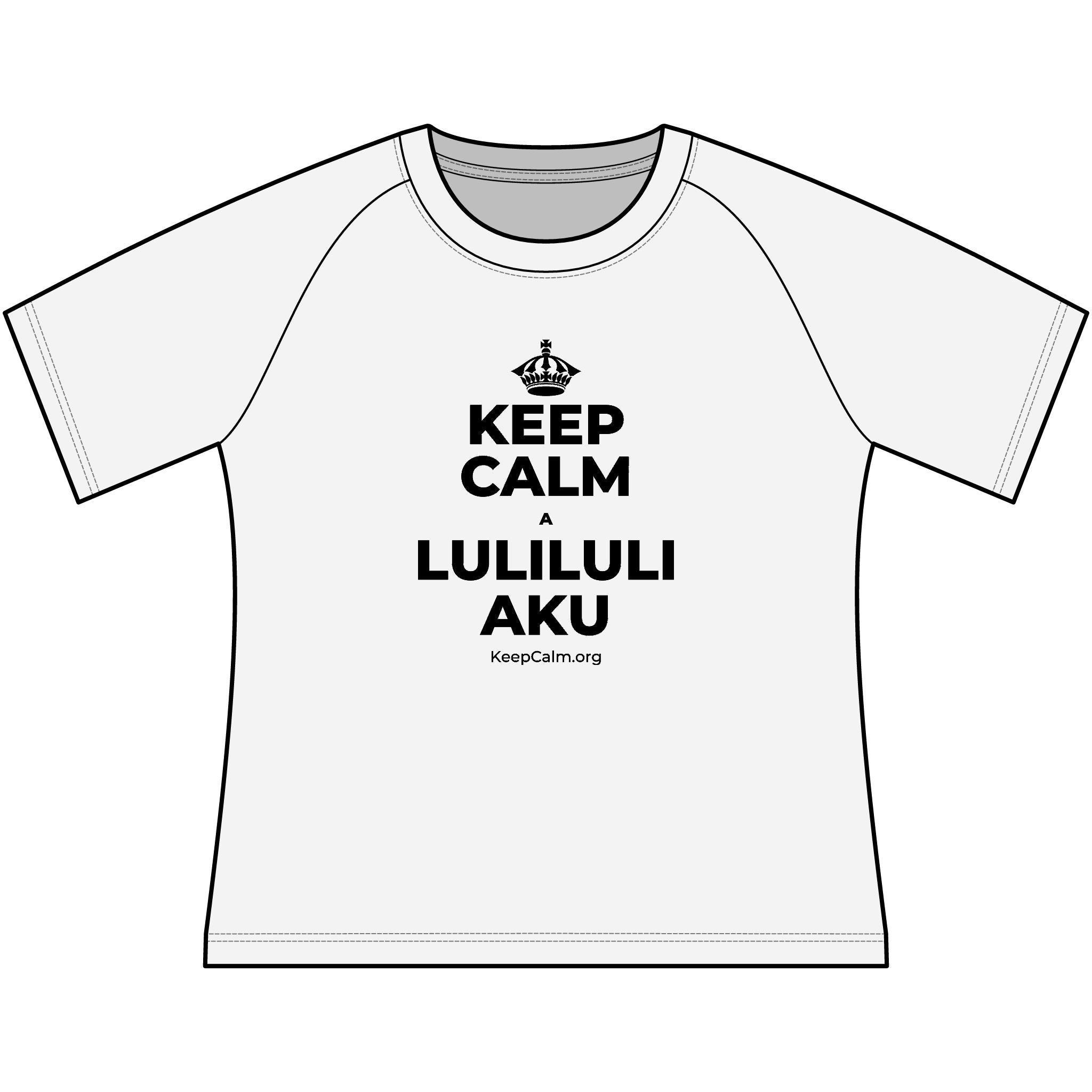 KEEP CALM A LULILULI AKU Women's Raglan Tee