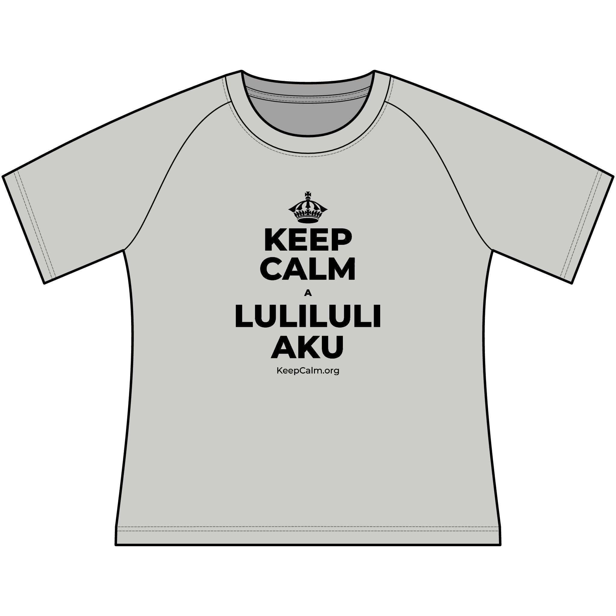 KEEP CALM A LULILULI AKU Women's Raglan Tee