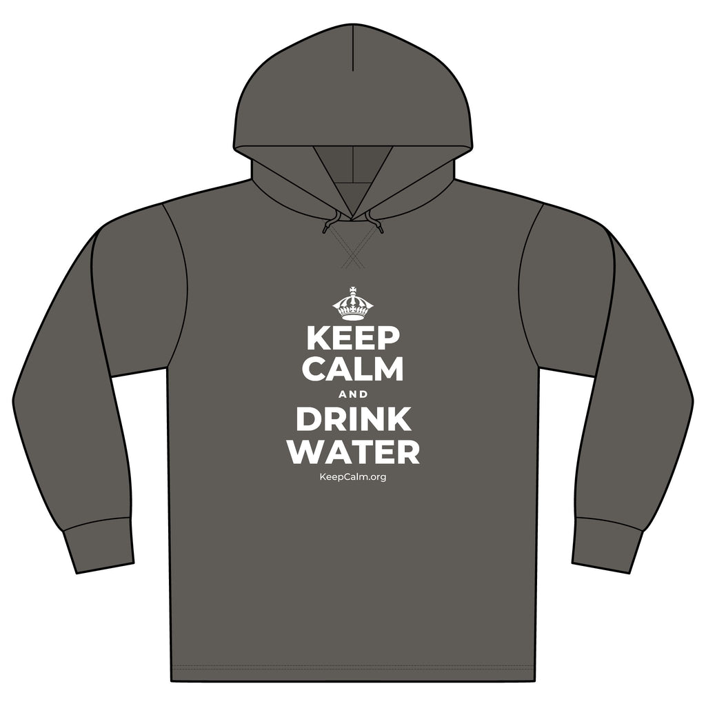 KEEP CALM AND DRINK WATER Organic Hoodie Tee