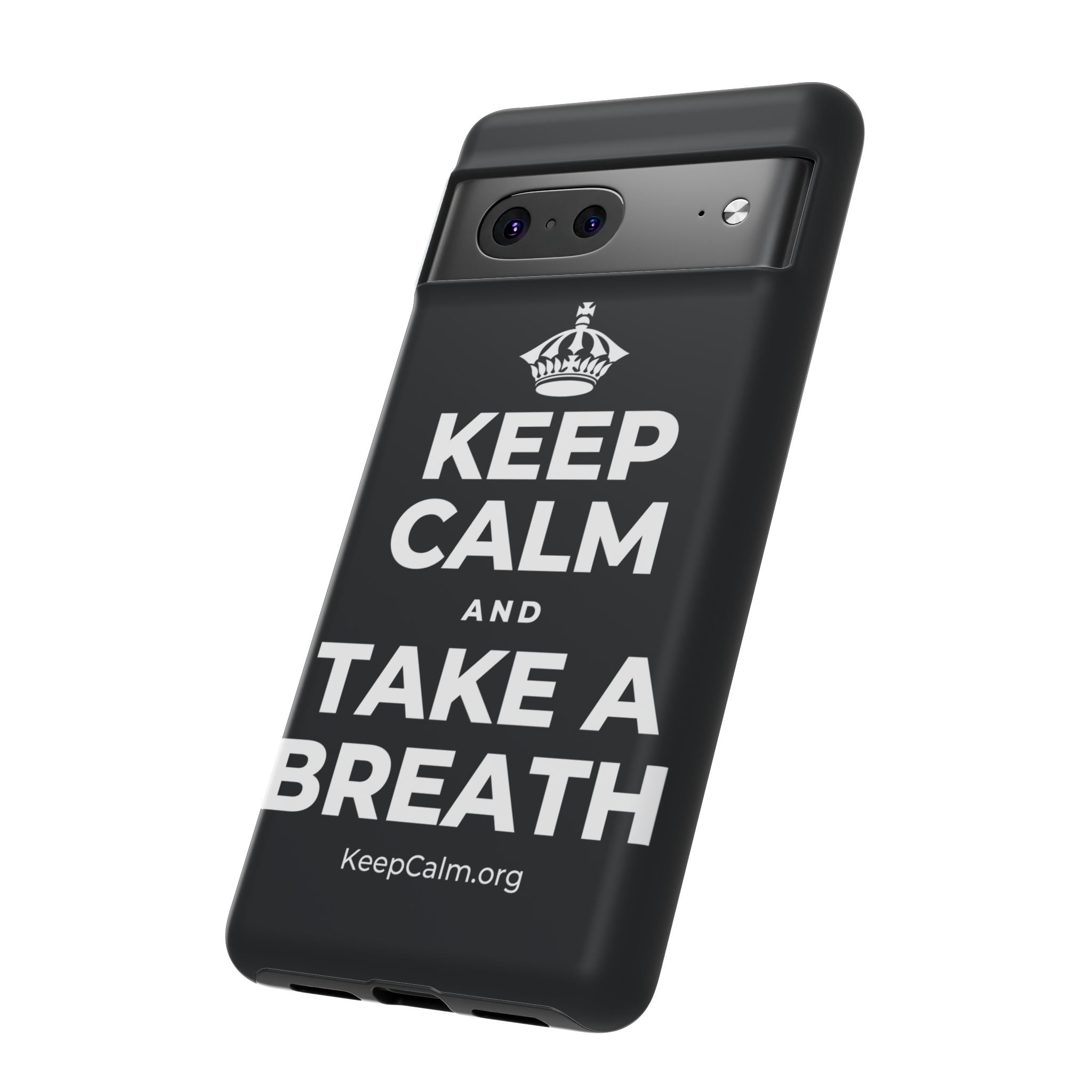 KEEP CALM AND TAKE A BREATH Phone Case (Dark)