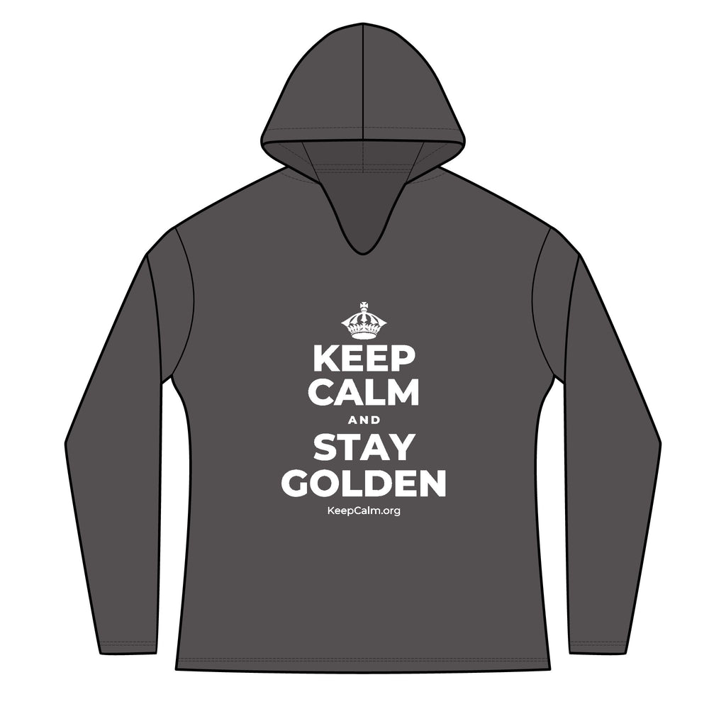 KEEP CALM AND STAY GOLDEN Women's Long Sleeve Hoodie