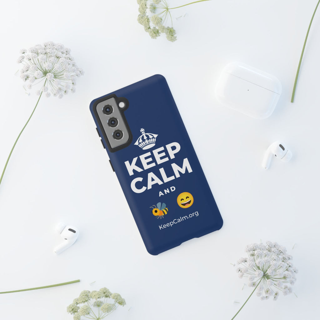 KEEP CALM AND 🐝 😄 Phone Case