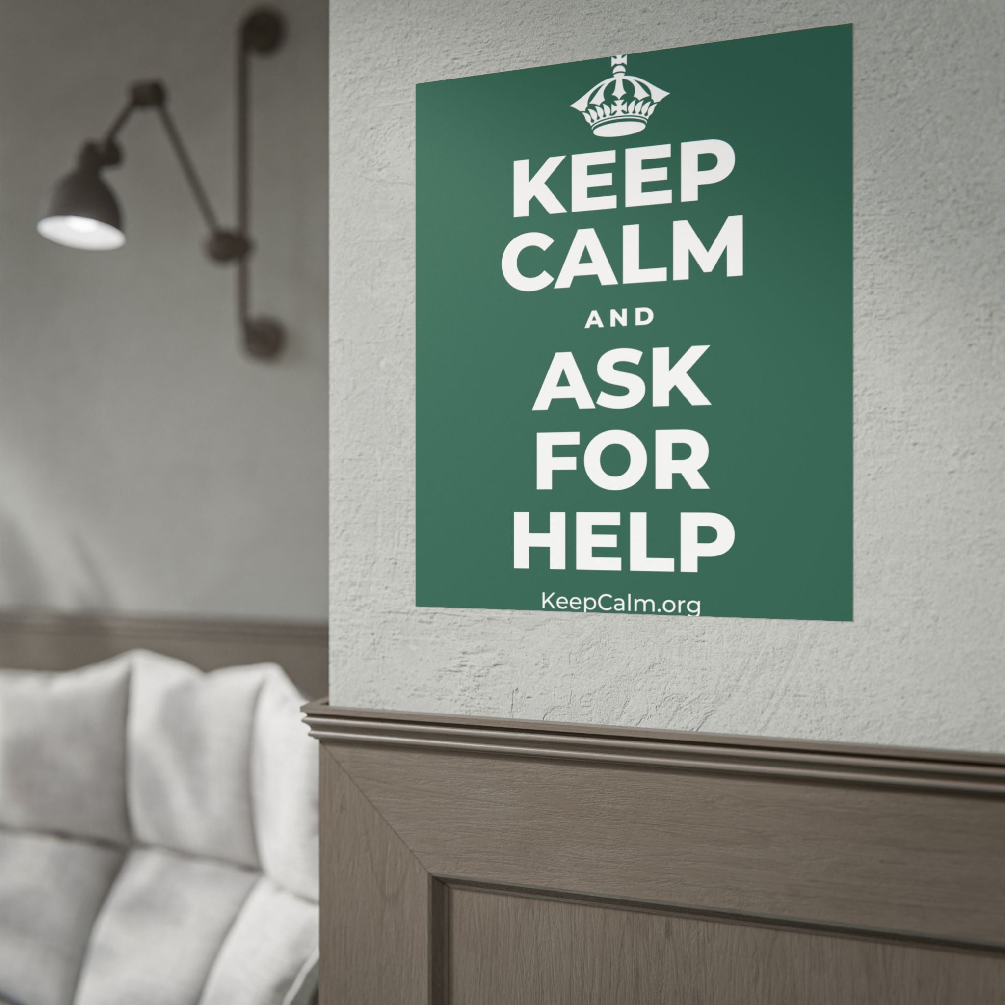 KEEP CALM AND ASK FOR HELP Poster