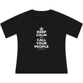 KEEP CALM AND CALL YOUR PEOPLE Women's Raglan Tee