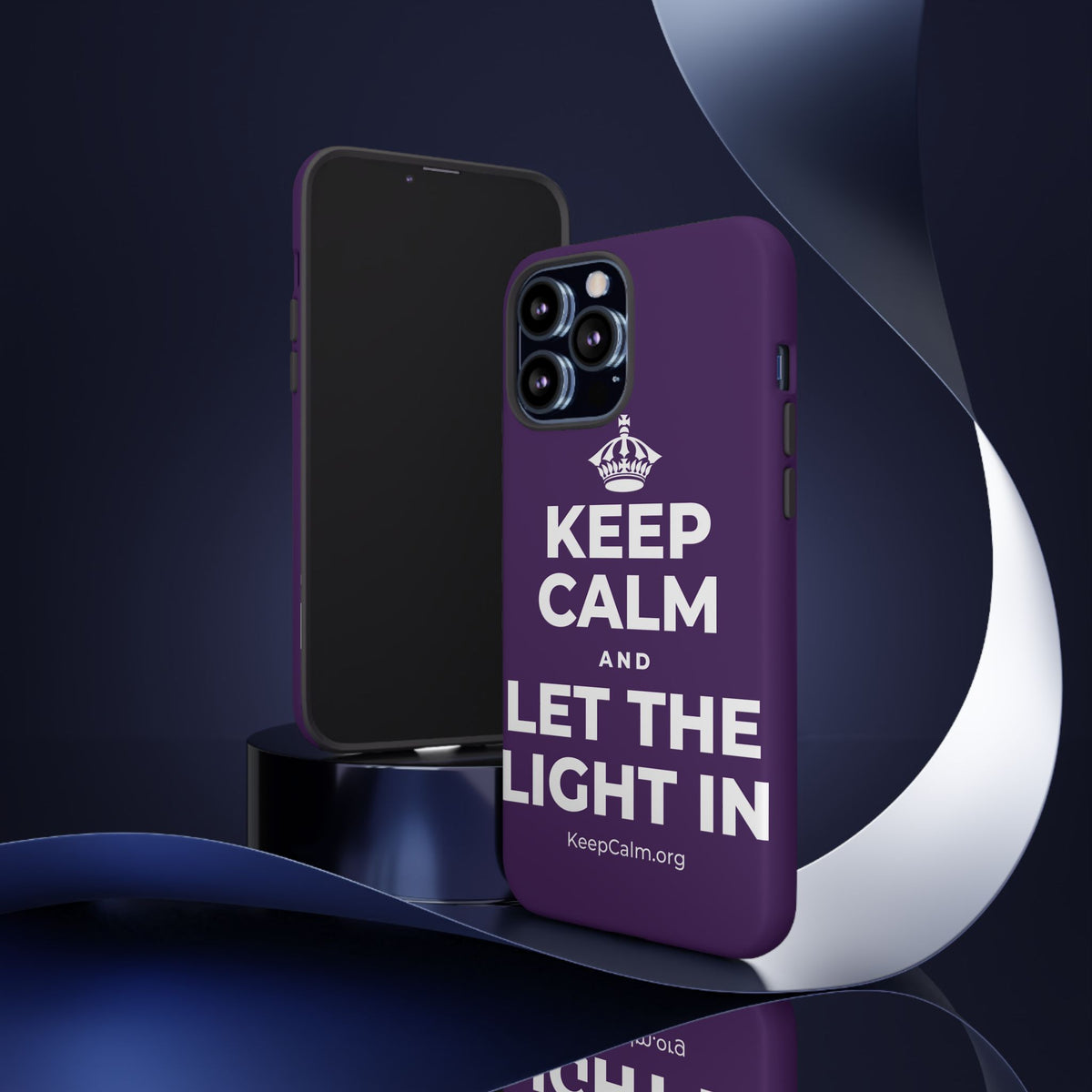 KEEP CALM AND LET THE LIGHT IN Phone Case
