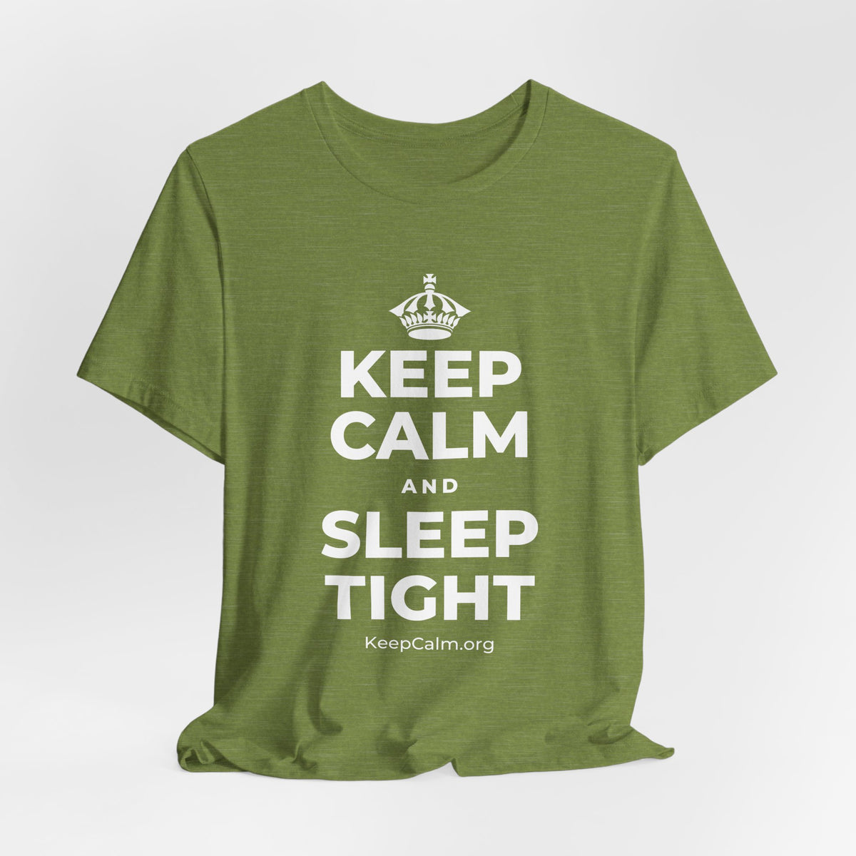 KEEP CALM AND SLEEP TIGHT T-Shirt (Baby Blue–Silver)