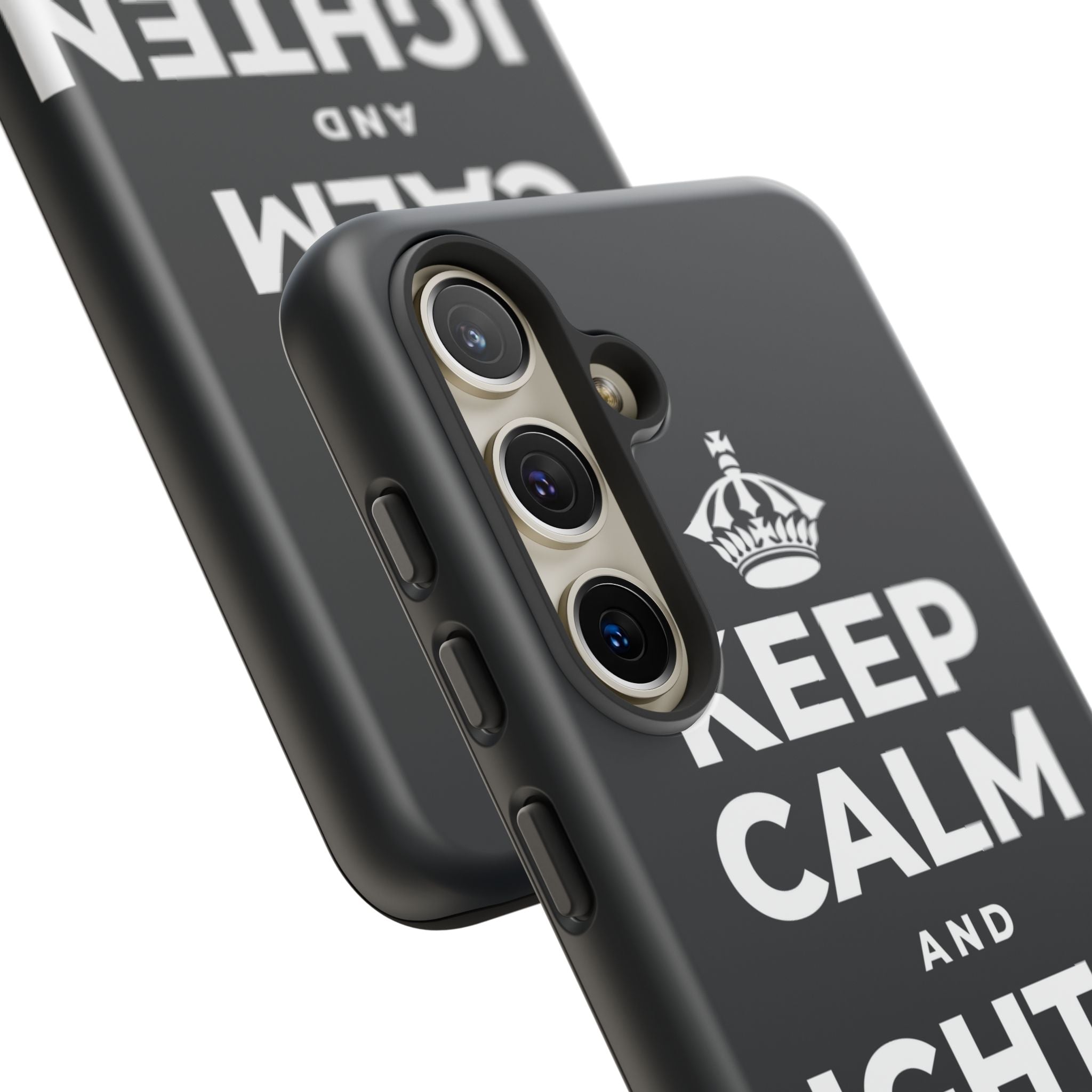 KEEP CALM AND LIGHTEN THE LOAD Phone Case (Dark)