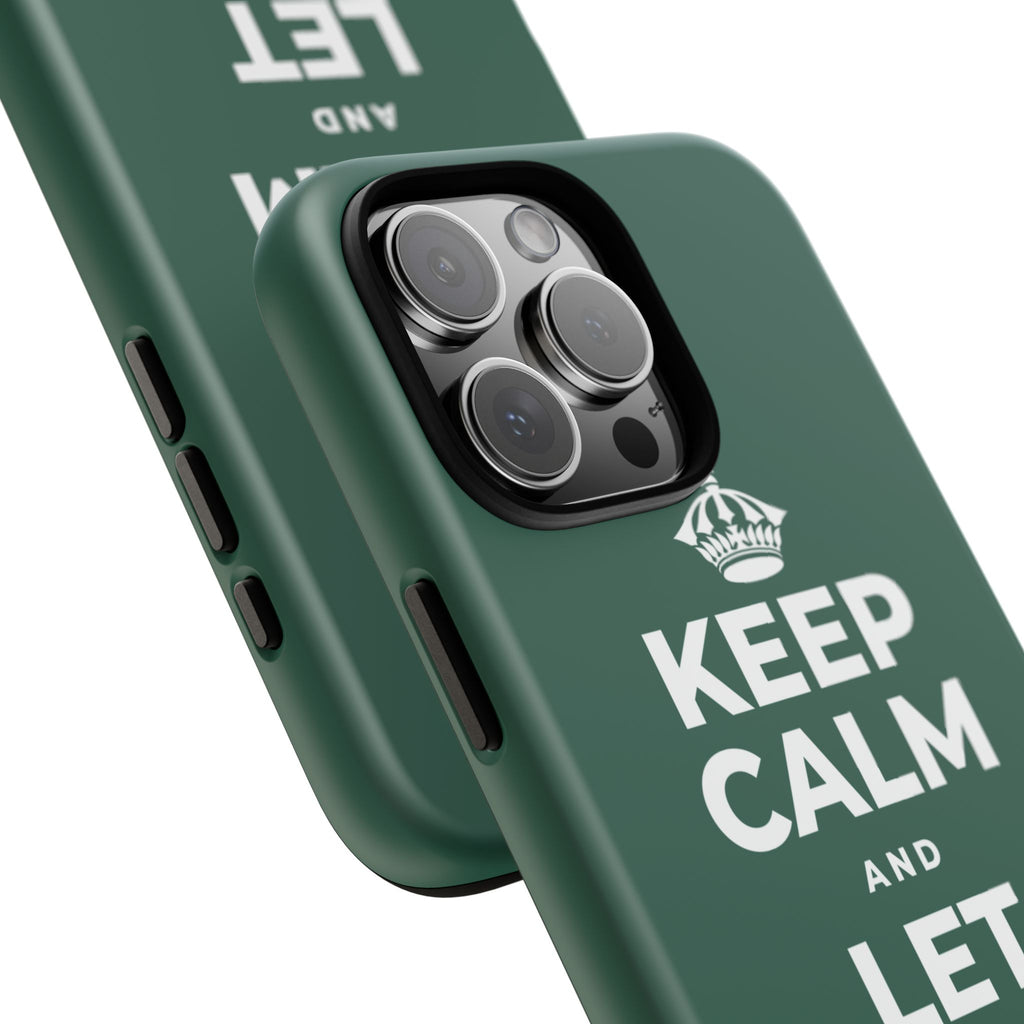 KEEP CALM AND LET PEOPLE IN Phone Case