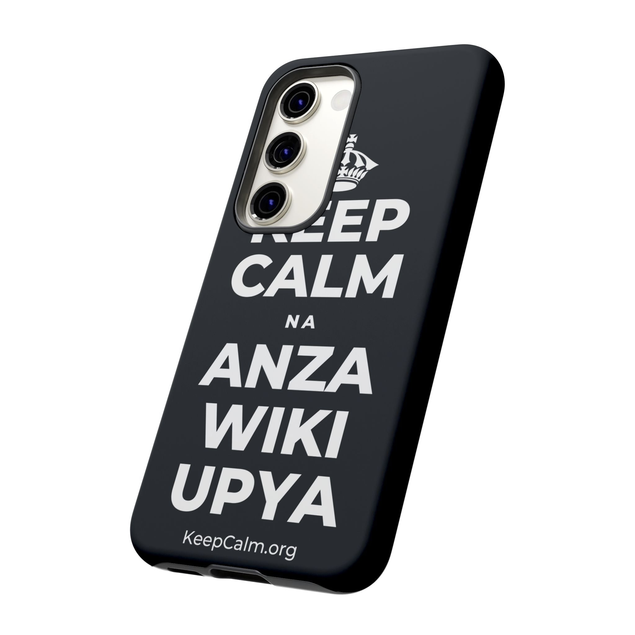 KEEP CALM NA ANZA WIKI UPYA Phone Case (Dark)