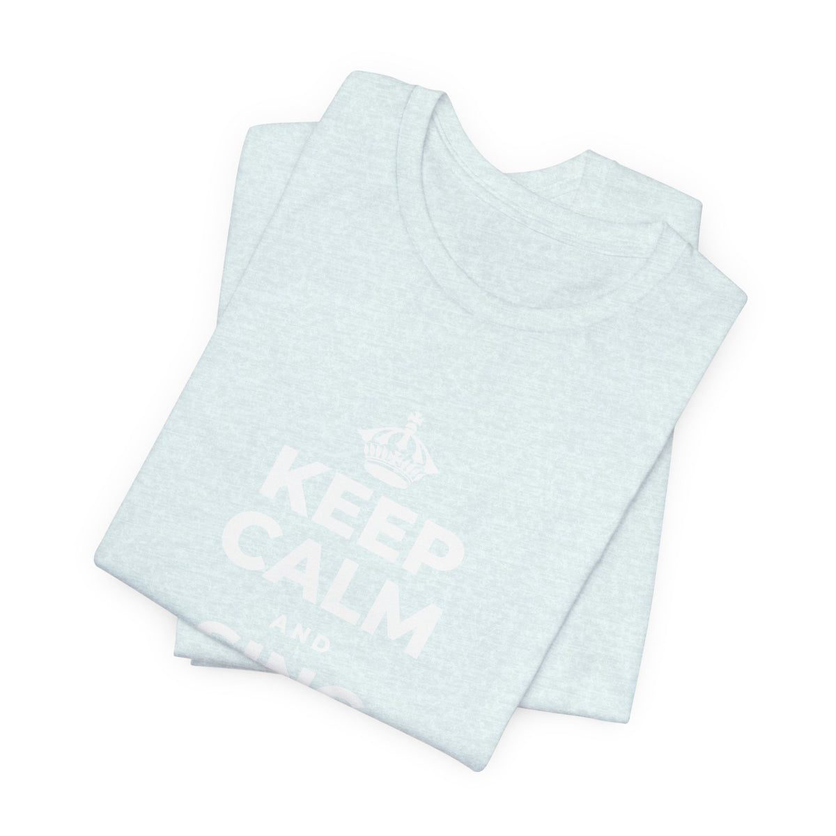 KEEP CALM AND SING WHILE YOU COOK T-Shirt (Soft Cream–Heather Mauve)