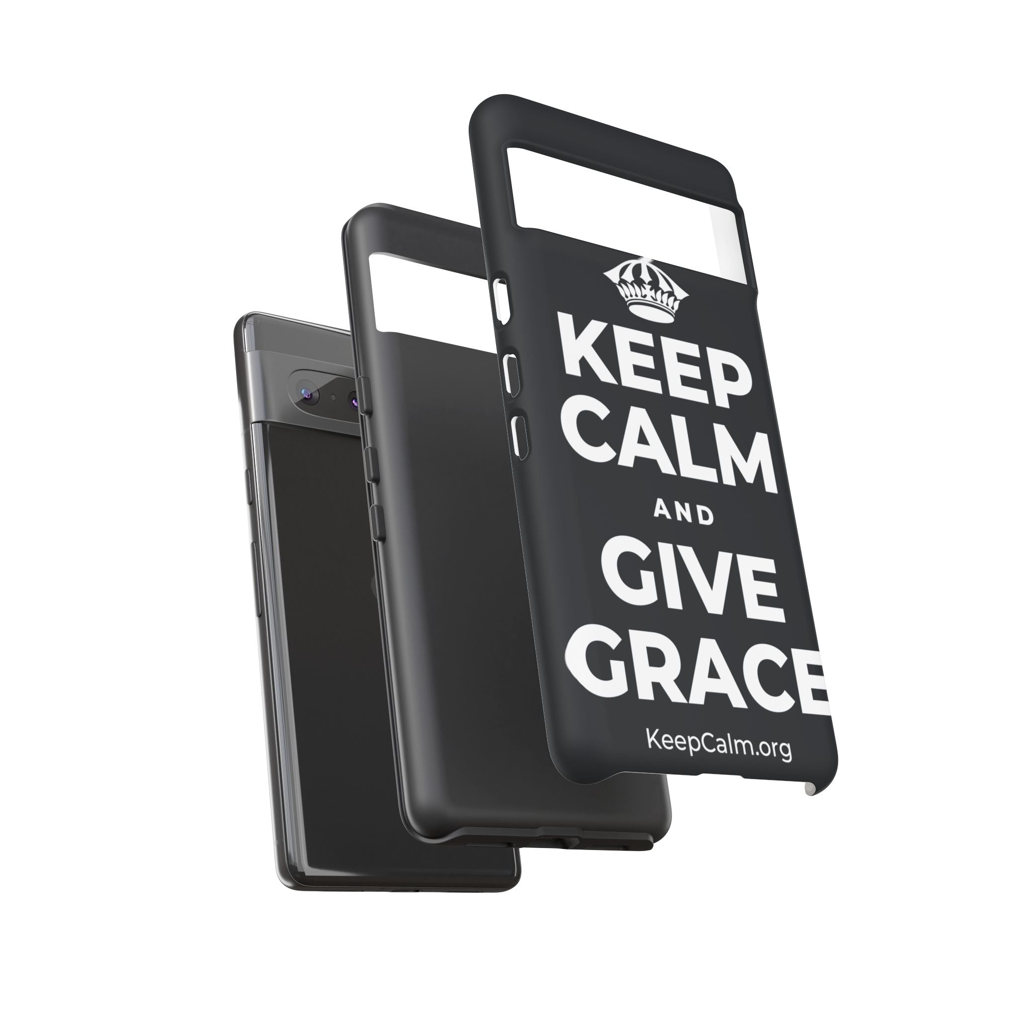 KEEP CALM AND GIVE GRACE Phone Case (Dark)