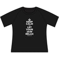 KEEP CALM AND LET YOUR JAW RELAX Women's Raglan Tee