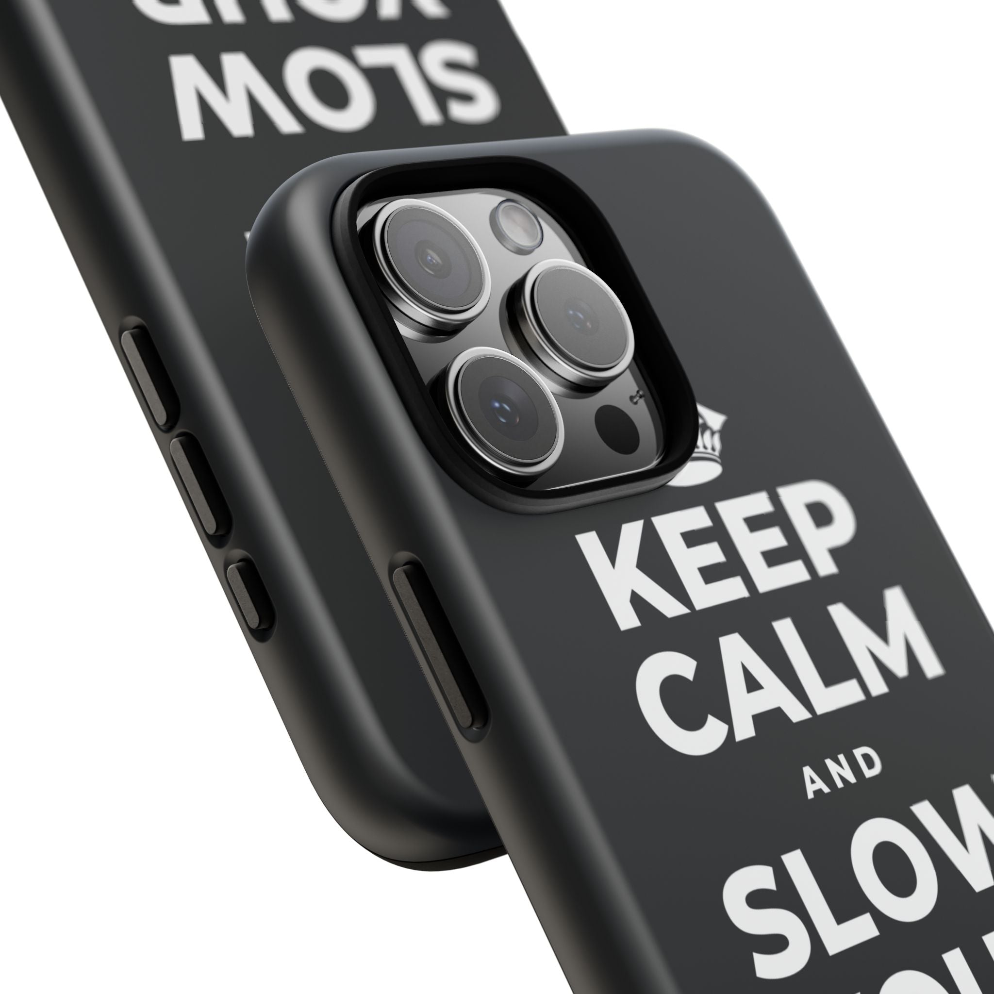 KEEP CALM AND SLOW YOUR SUMMER DAYS Phone Case (Dark)