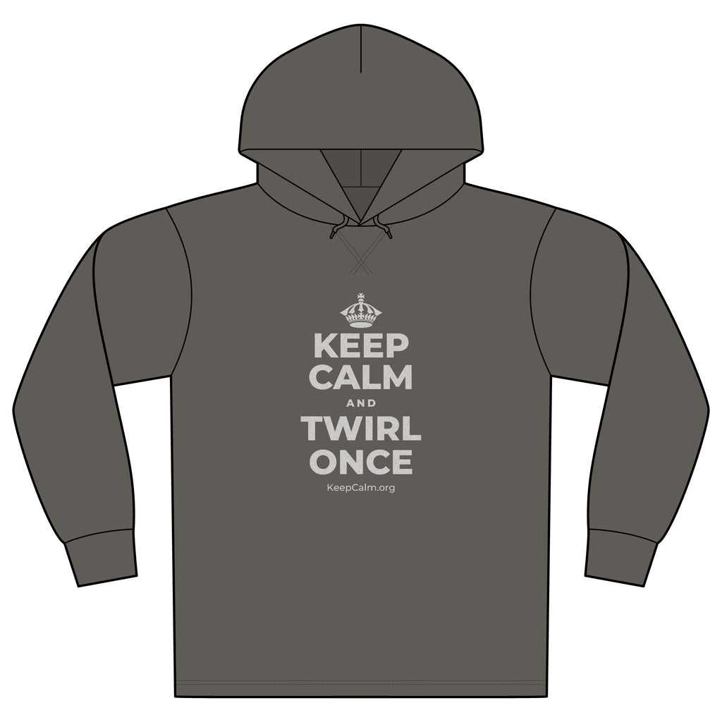 KEEP CALM AND TWIRL ONCE Organic Hoodie Tee