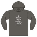 KEEP CALM AND TWIRL ONCE Organic Hoodie Tee