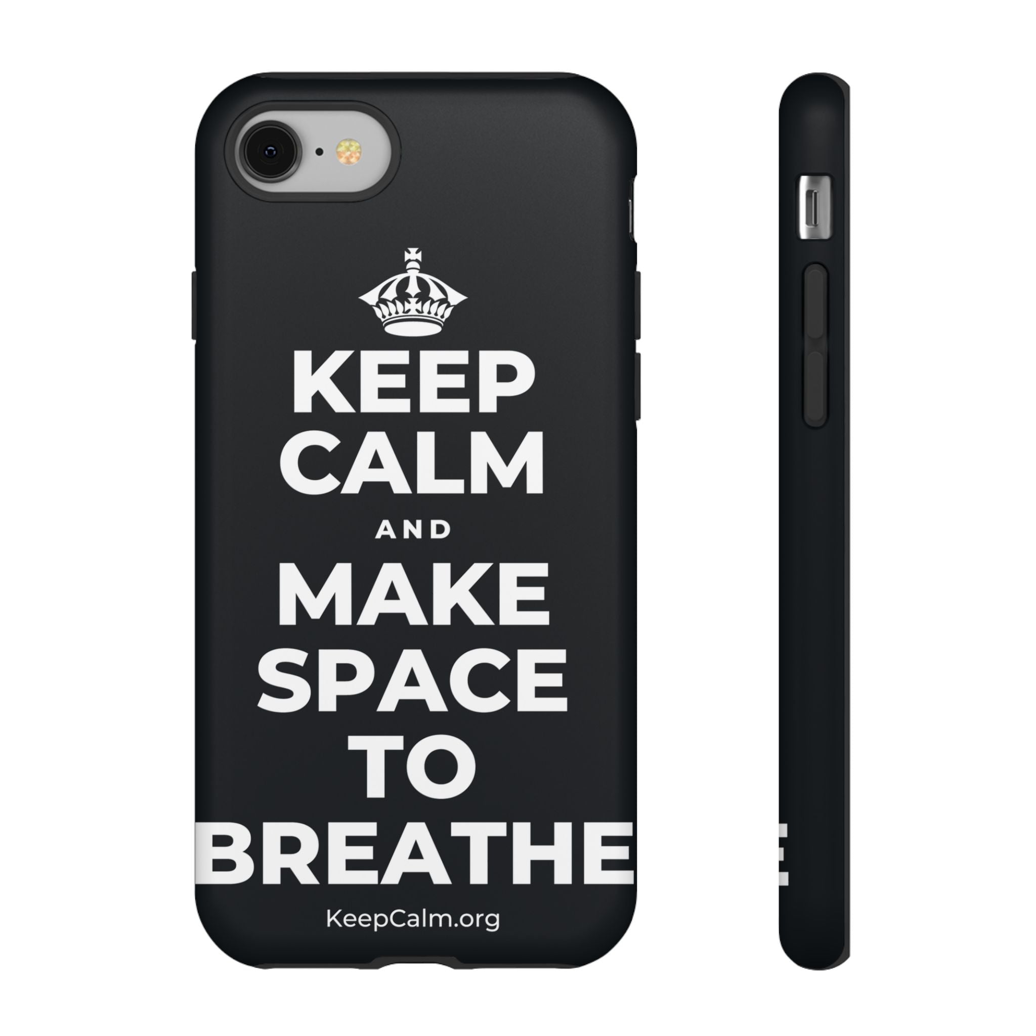 KEEP CALM AND MAKE SPACE TO BREATHE Phone Case (Dark)