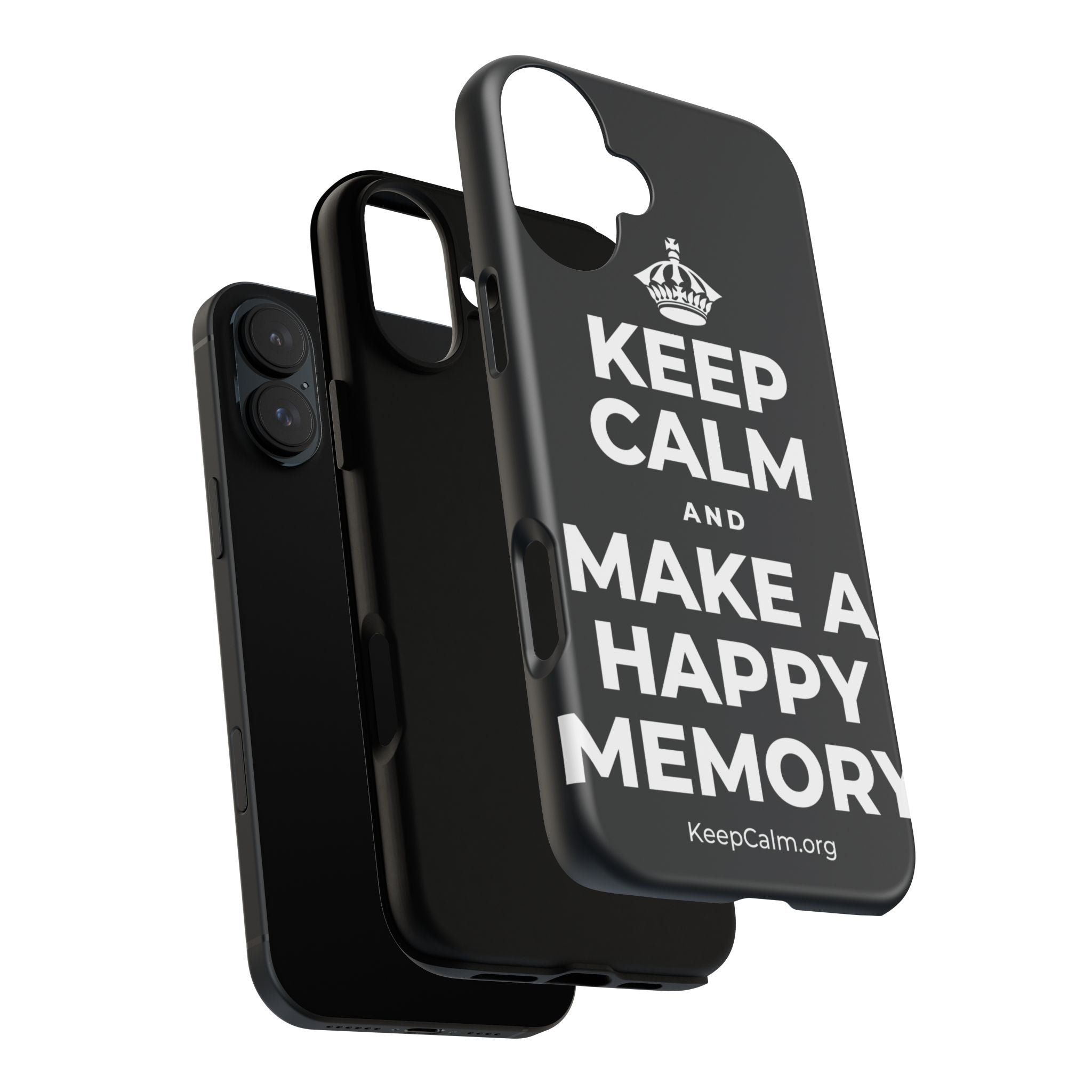 KEEP CALM AND MAKE A HAPPY MEMORY Phone Case (Dark)