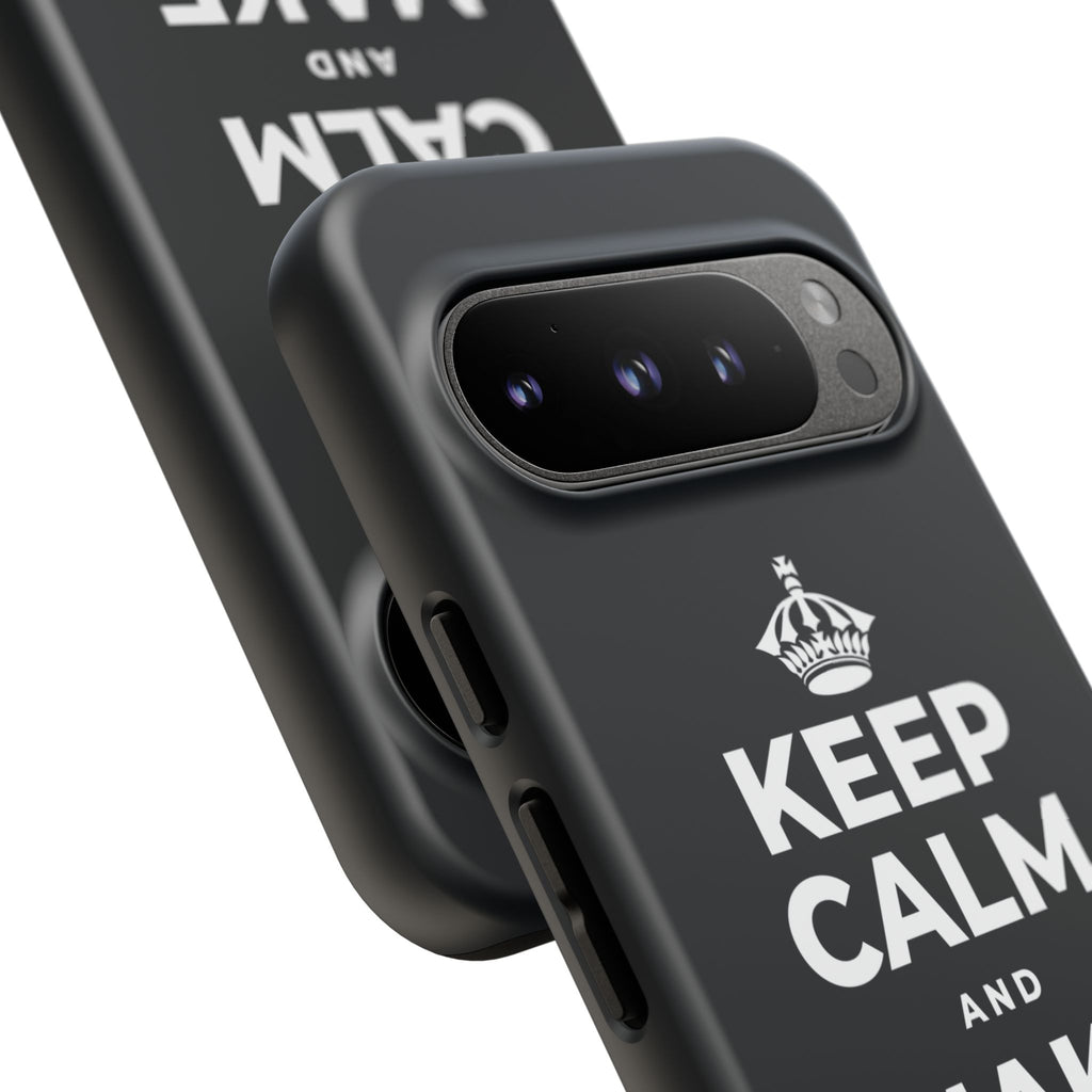 KEEP CALM AND MAKE MEMORIES Phone Case (Dark)